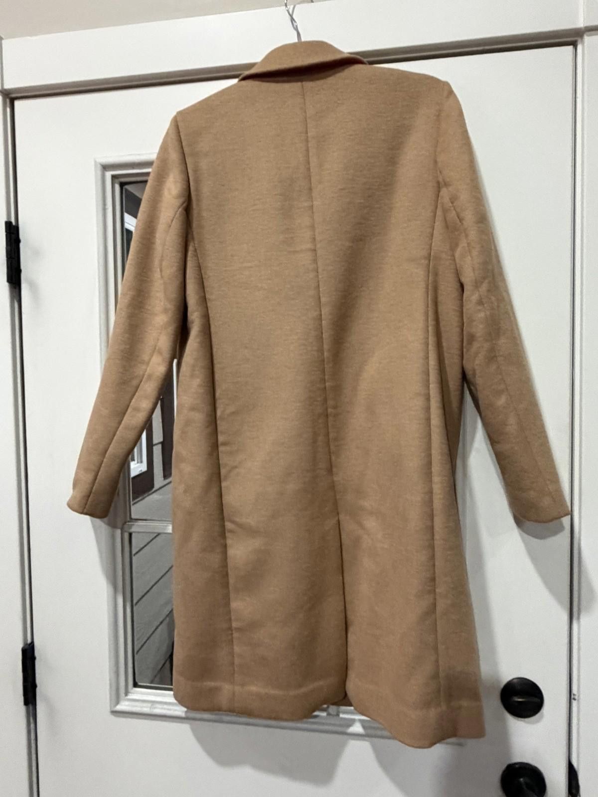 Ann Taylor NWOT Neutral Camel - Ann Taylor Signature Wool Blend Coat Size S / US 4 / IT 40 - 2 Thumbnail