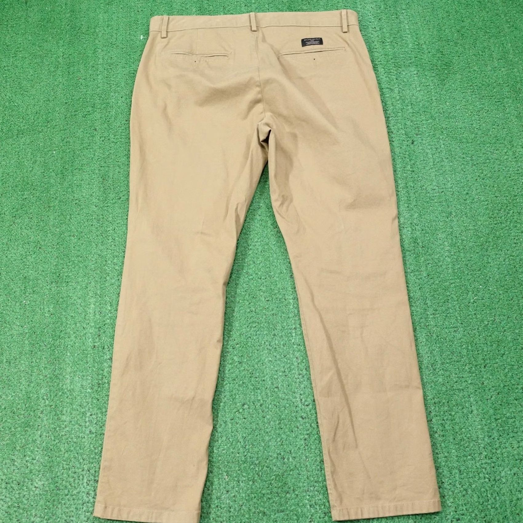 Banana Republic Banana Republic Pants Mens 34x30 Beige Fulton Chino Slim Stretch Flat Front Slim Straight Pockets Size US 34 / EU 50 - 4 Thumbnail