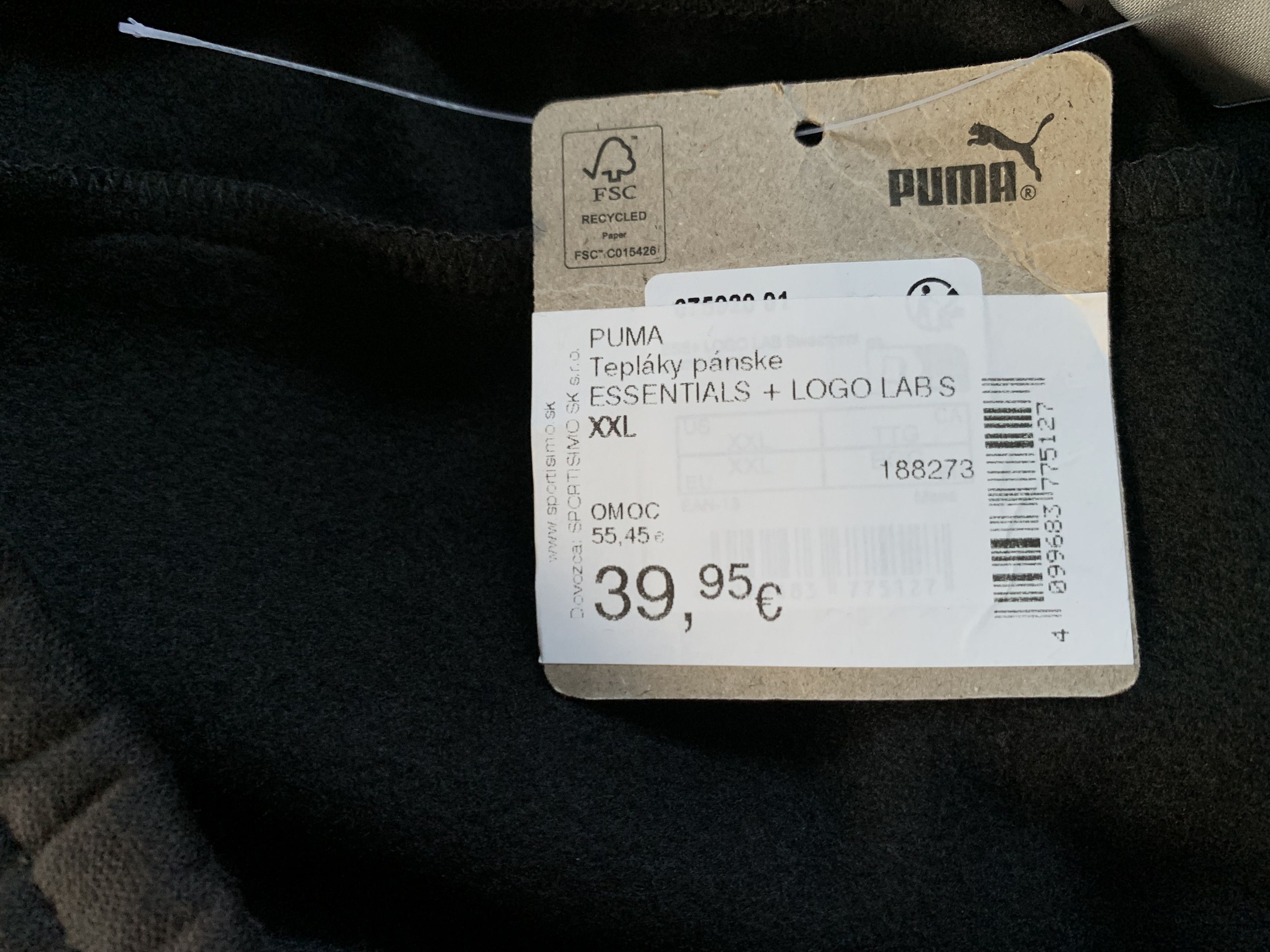 Puma Puma Mens Warm Cotton Printed Track Pants 2023 Size US 42 / EU 58 - 8 Thumbnail