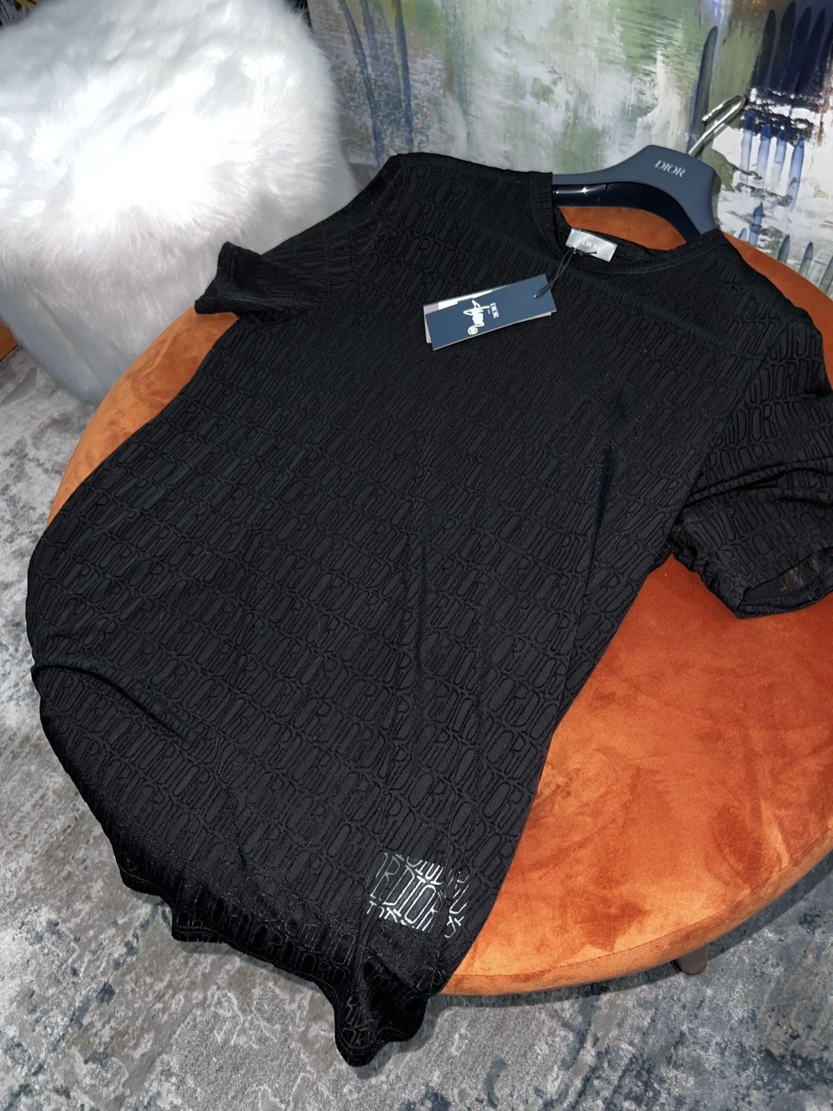 Dior DIOR x SHAWN STUSSY GRADIENT LOGO T SHIRT Size US L / EU 52-54 / 3 - 2 Thumbnail