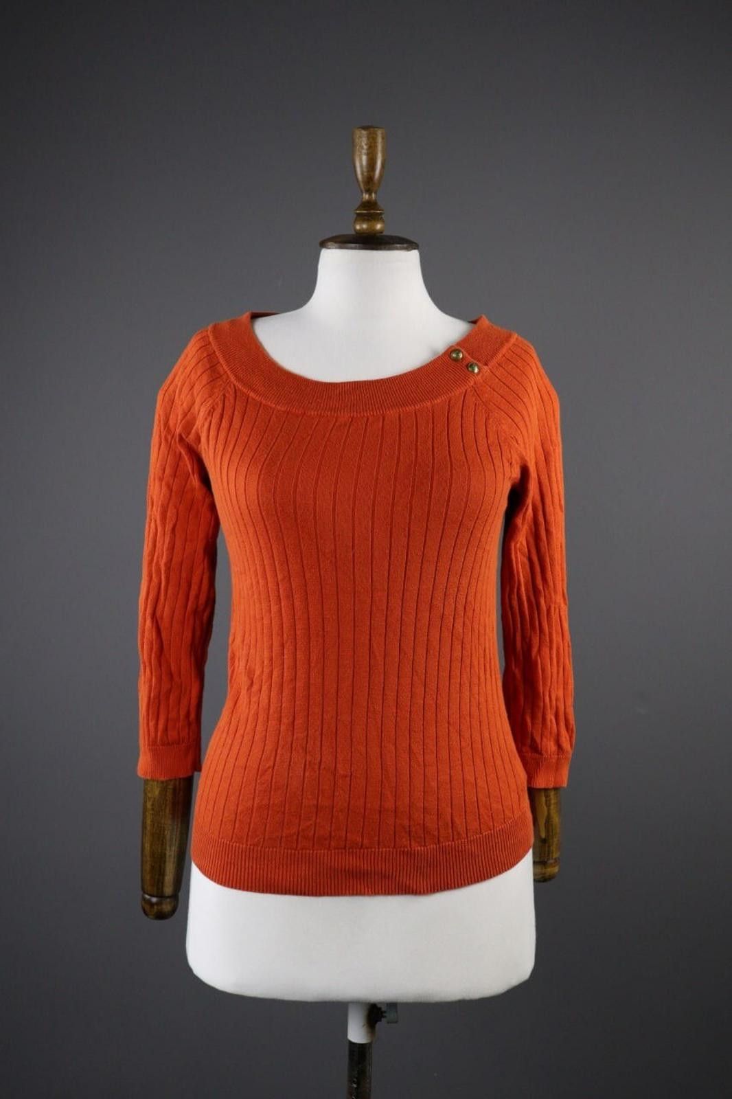 Lauren Ralph Lauren Lauren Ralph Lauren Orange Relaxed Top Shirt Size L Size L / US 10 / IT 46 - 1 Thumbnail