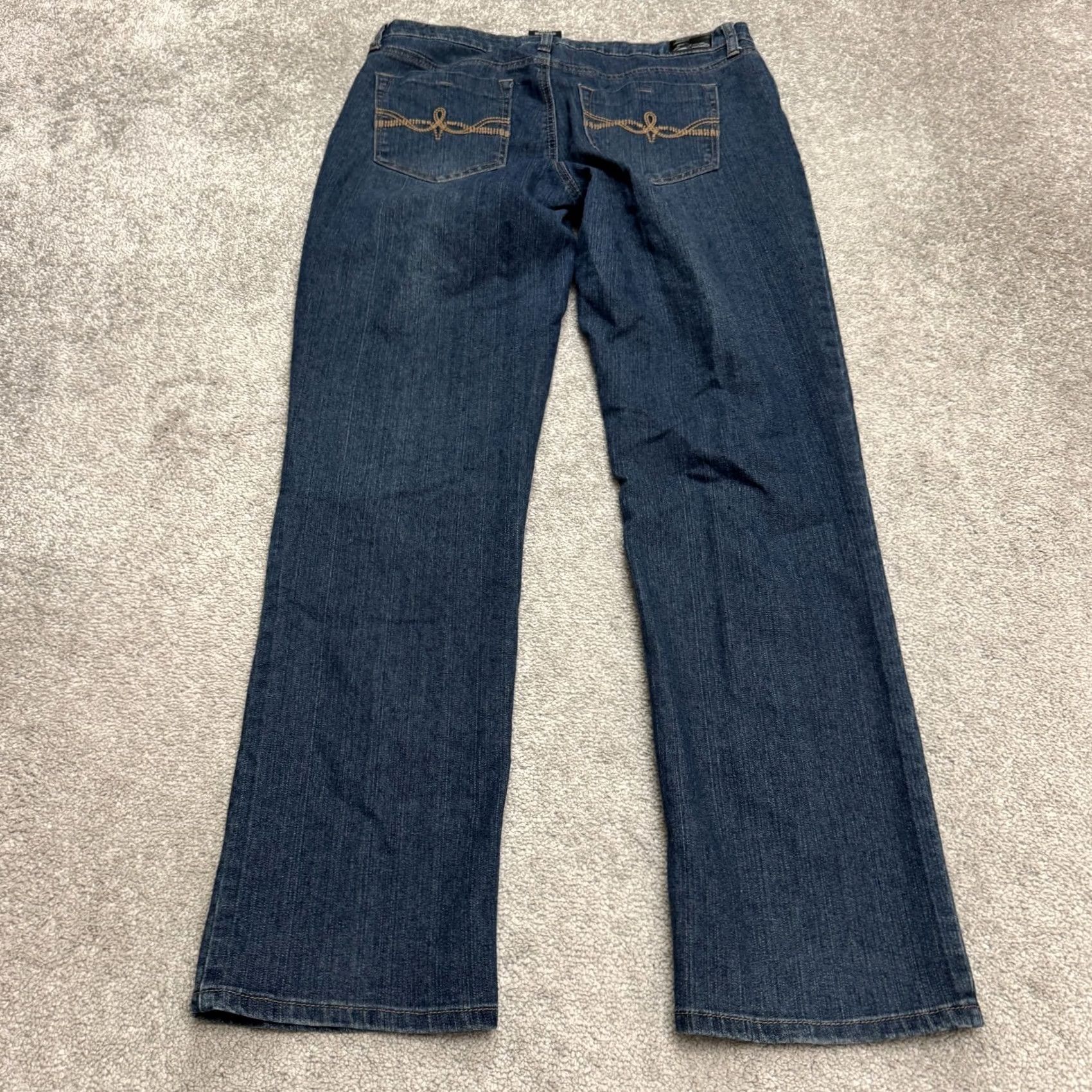 Denime 7 Flavour By Bubblegum Jeans Straight Womens 16 Denim Dark Wash 34x32 Vintage No Size 38" / US 16 / IT 52 - 2 Thumbnail