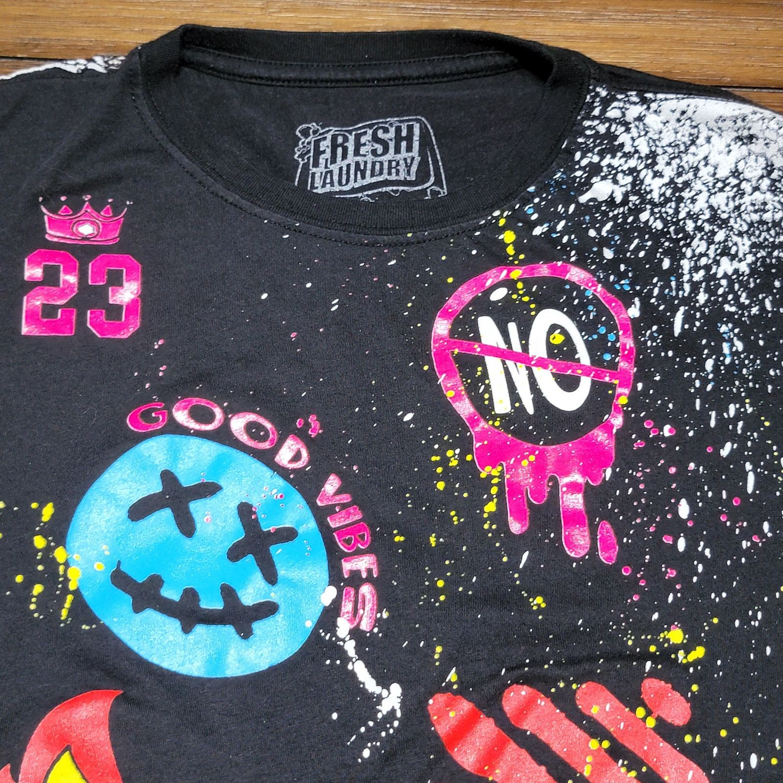 Fresh Laundry Fresh Laundry Youth Black 'Savage Good Vibes' Tee - M Size US S / EU 44-46 / 1 - 2 Thumbnail