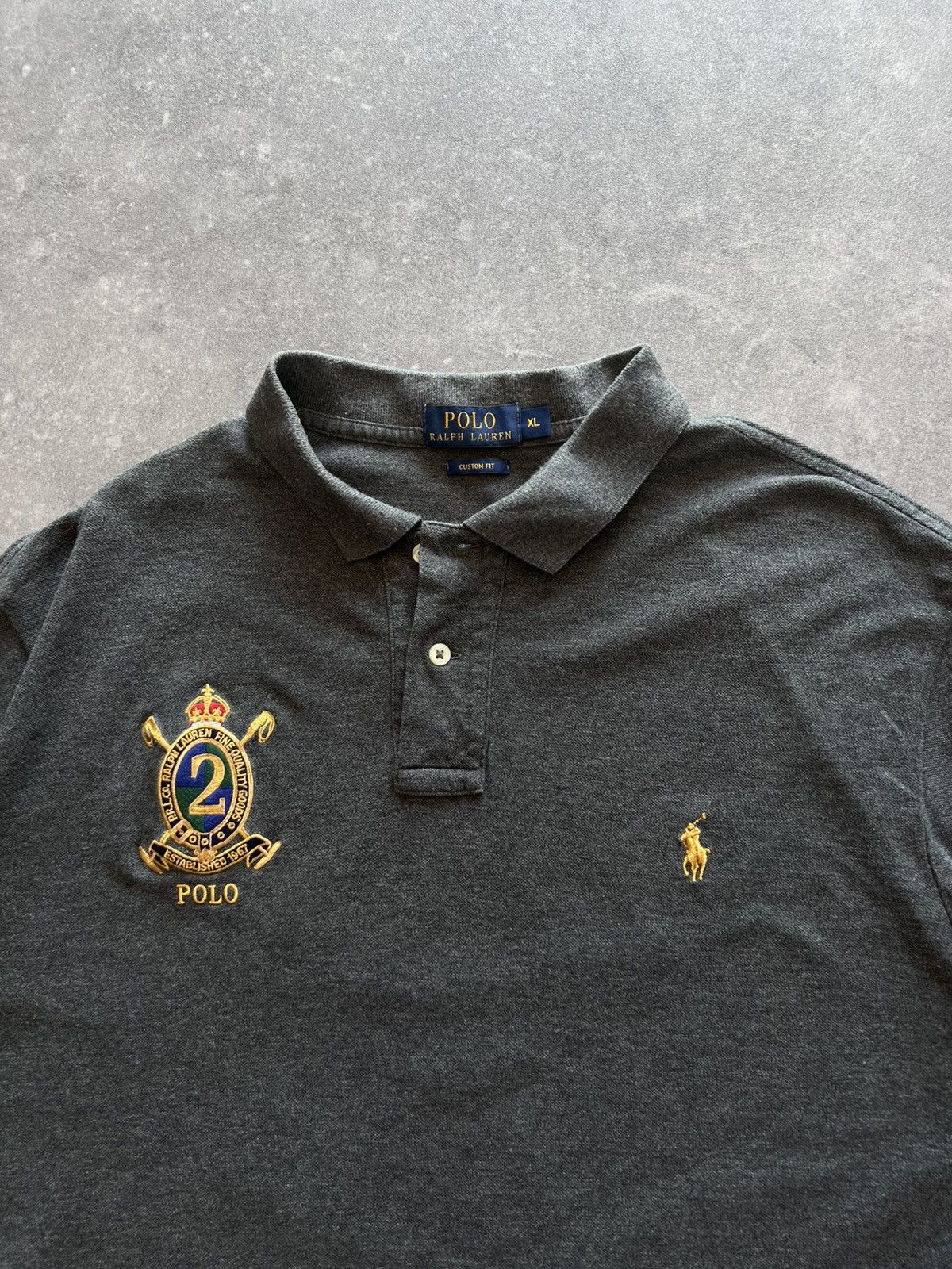 Polo Ralph Lauren Ralph Lauren Polo Shirt Gold Logo Streetwear Old Money Y2K Size US XL / EU 56 / 4 - 4 Thumbnail