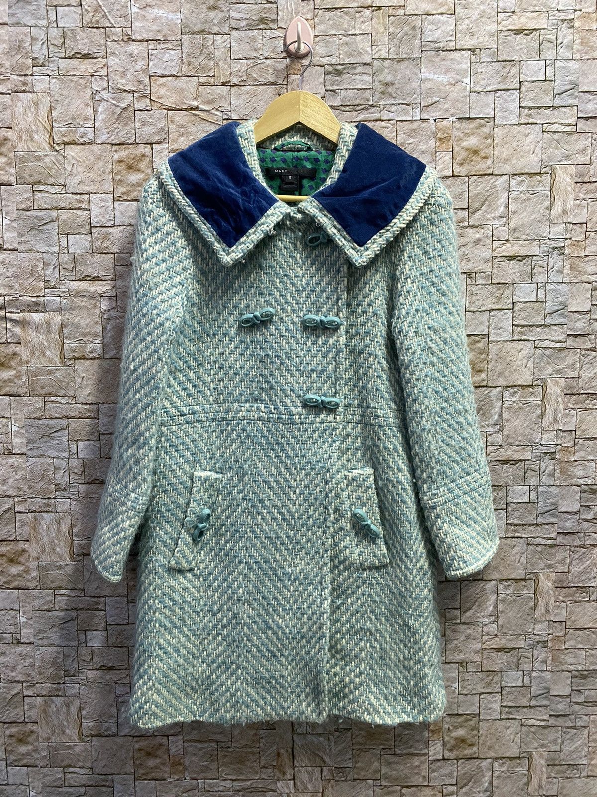 image of Marc Jacobs March Jacobs Made In Poland Tweed Long Jacket, Women's (Size Small)