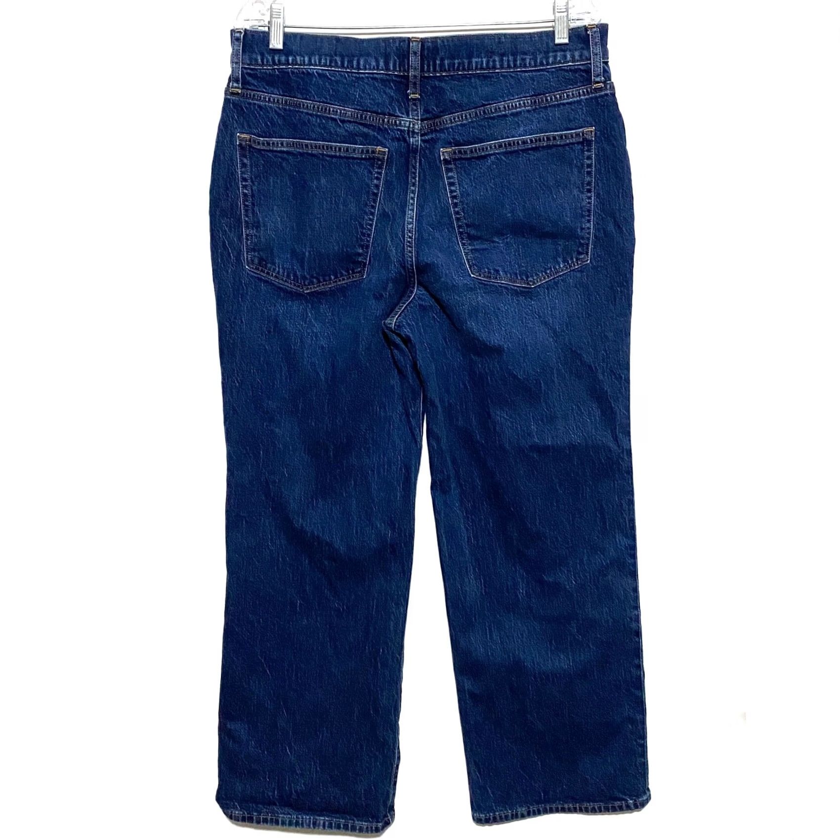 J.Crew J.Crew Jeans Wide-Leg Denim Button Fly 31 Womens 31 Blue Cotton Lycra Pockets Stretch Vintage Boho Y2K Casual Modern Regular Size 24" / US 00 / IT 34 - 2 Thumbnail