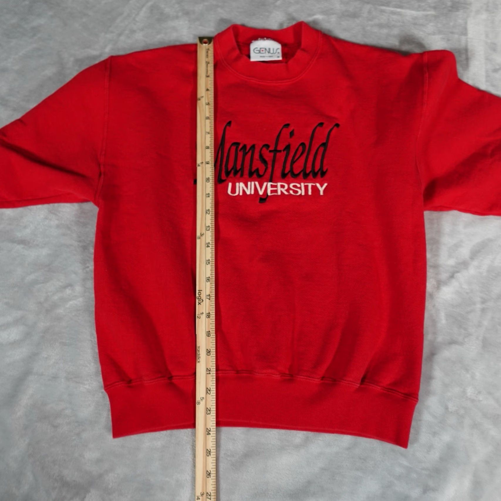 Vintage Vintage Mansfield University Embroidered Sweatshirt Womens M Red College University Activewear Pullover Size M / US 6-8 / IT 42-44 - 7 Thumbnail