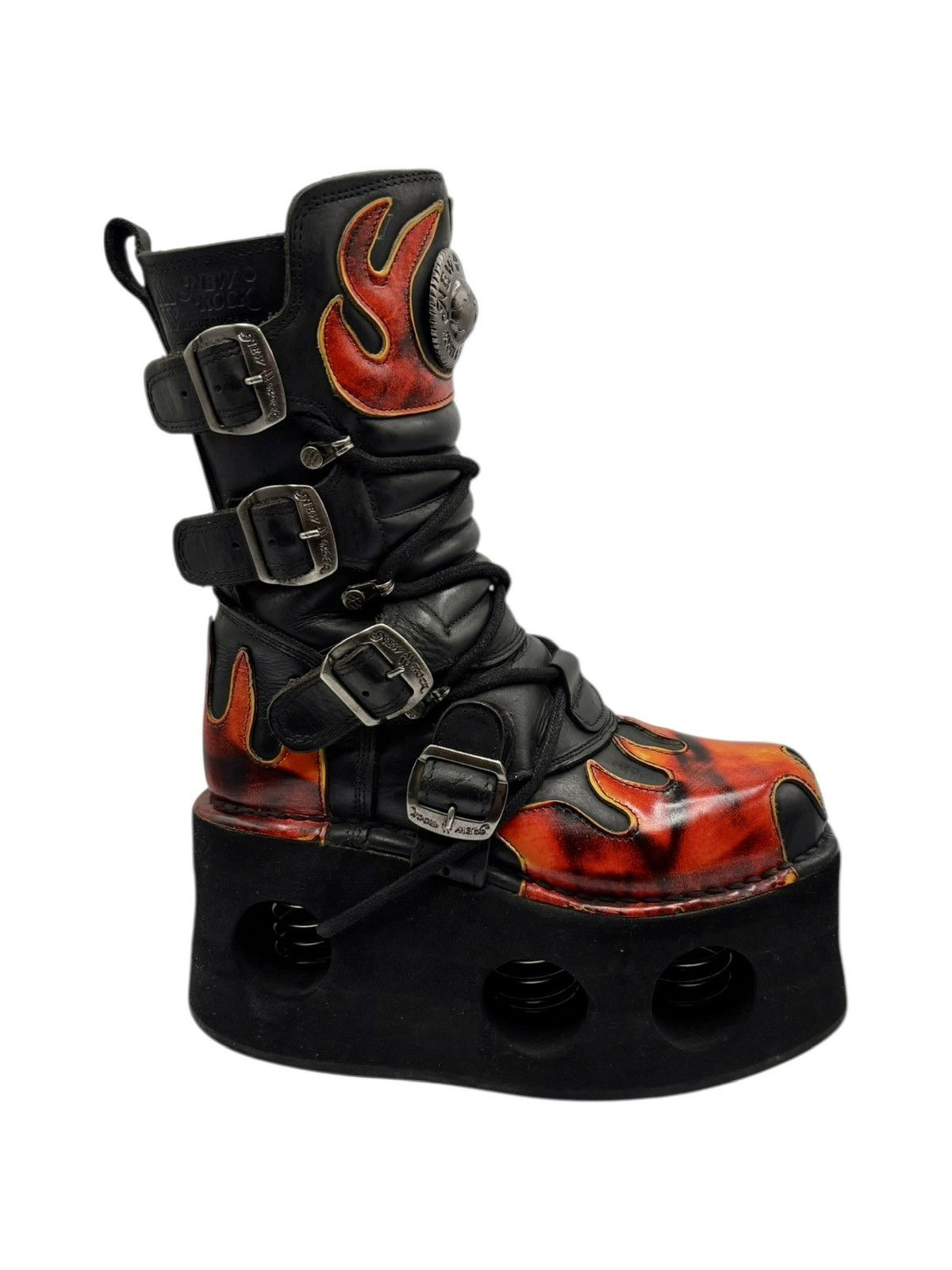 New Rock Vintage New Rock flame neptuno platform boots Size 38 Size US 8 / IT 38 - 4 Thumbnail