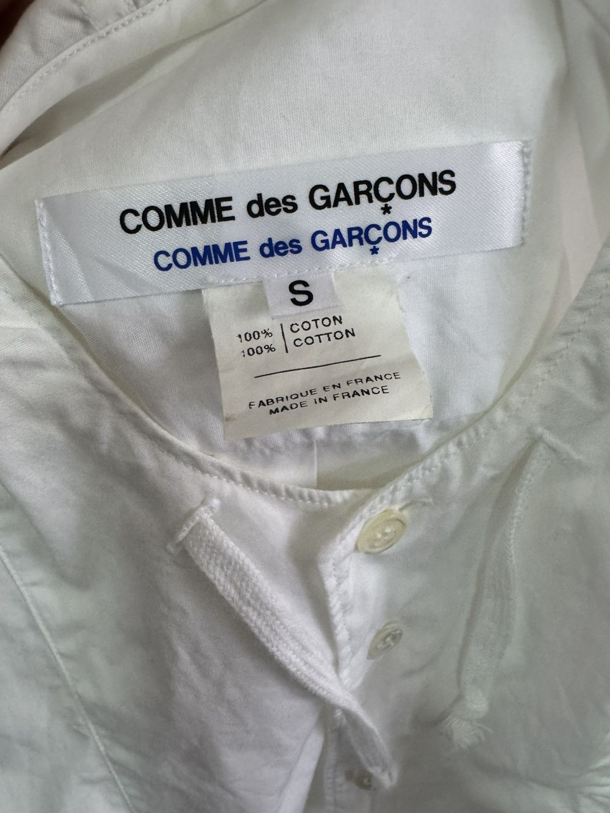 Comme des Garcons COMME des GARCONS Cotton Hooded Long Shirt Size S Size US S / EU 44-46 / 1 - 20 Thumbnail
