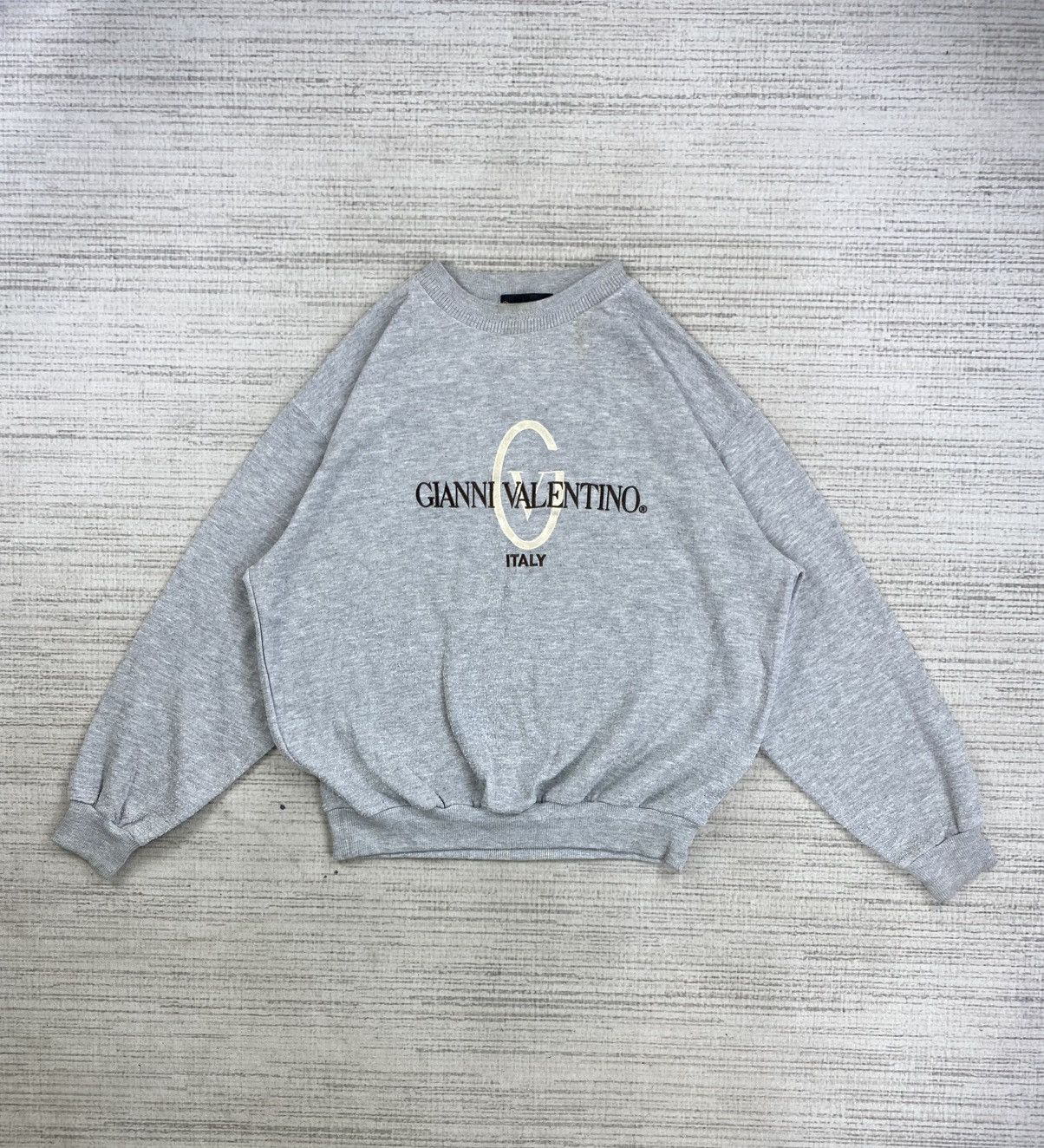 Gianni Valentino × Japanese Brand × Vintage Vintage Gianni Valentino Big Logo Sweatshirt Size US XL / EU 56 / 4 - 1 Thumbnail