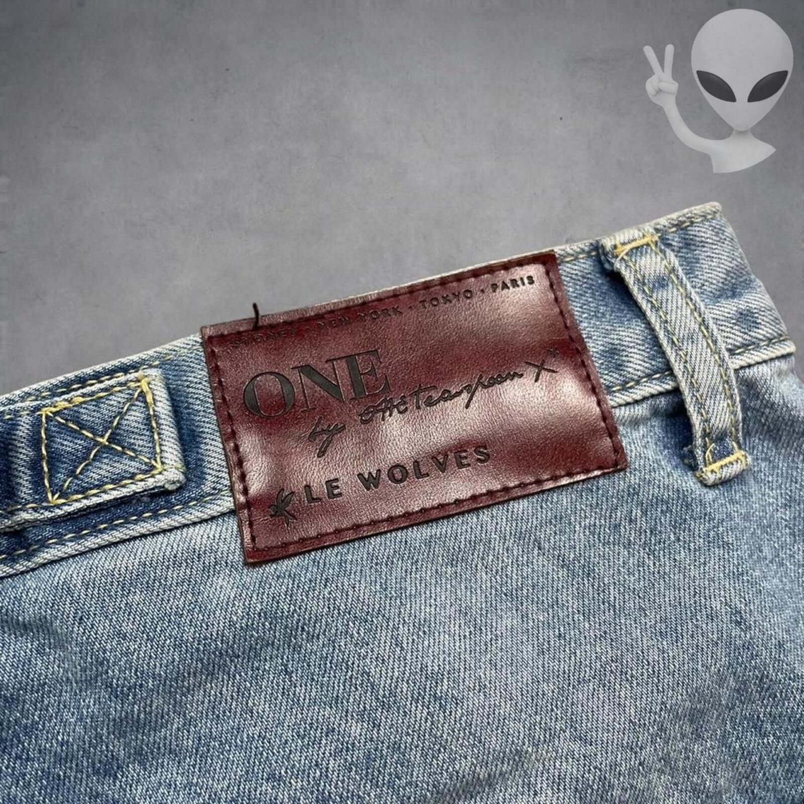 One Teaspoon One Tea Spoon Le Wolves Denim Shorts Size 23 Distressed Hem Size 23" - 6 Thumbnail