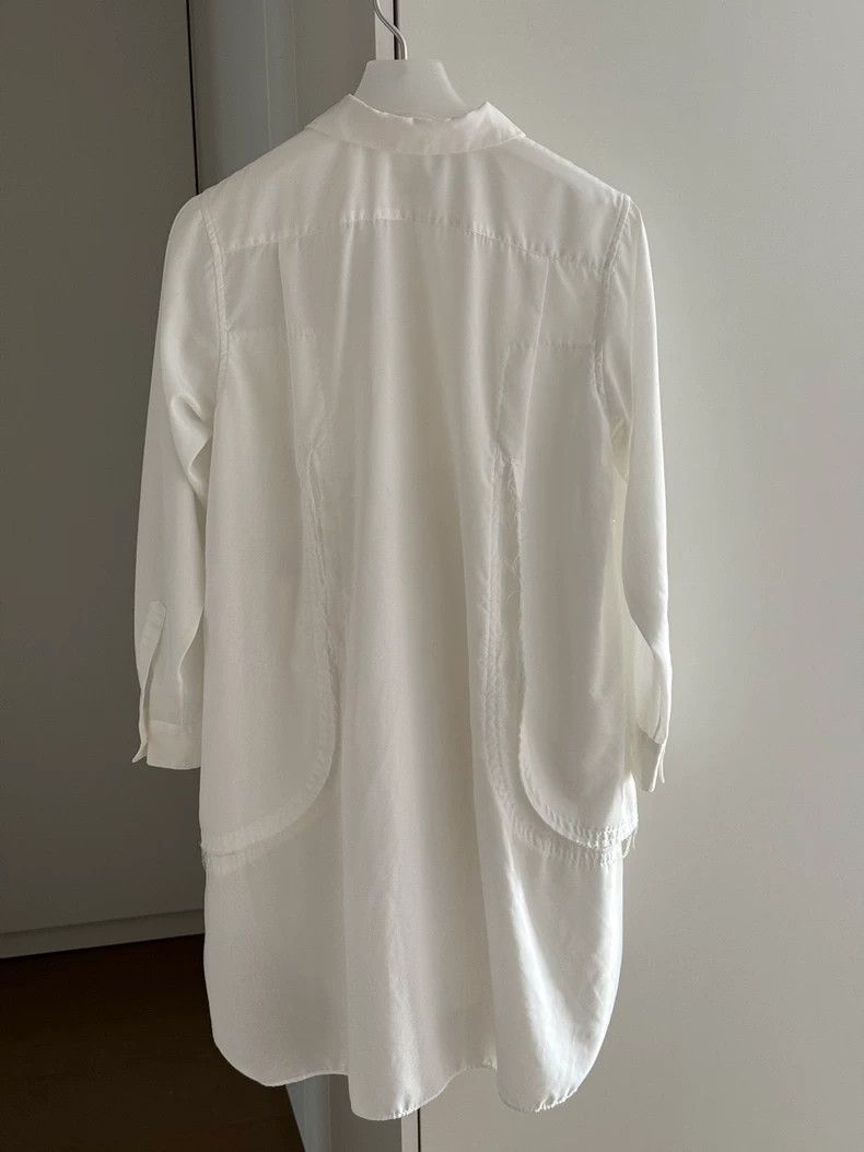 Comme des Garcons Comme Des Garcons White deconstruction cut long shirt skirt Size S / US 4 / IT 40 - 2 Thumbnail