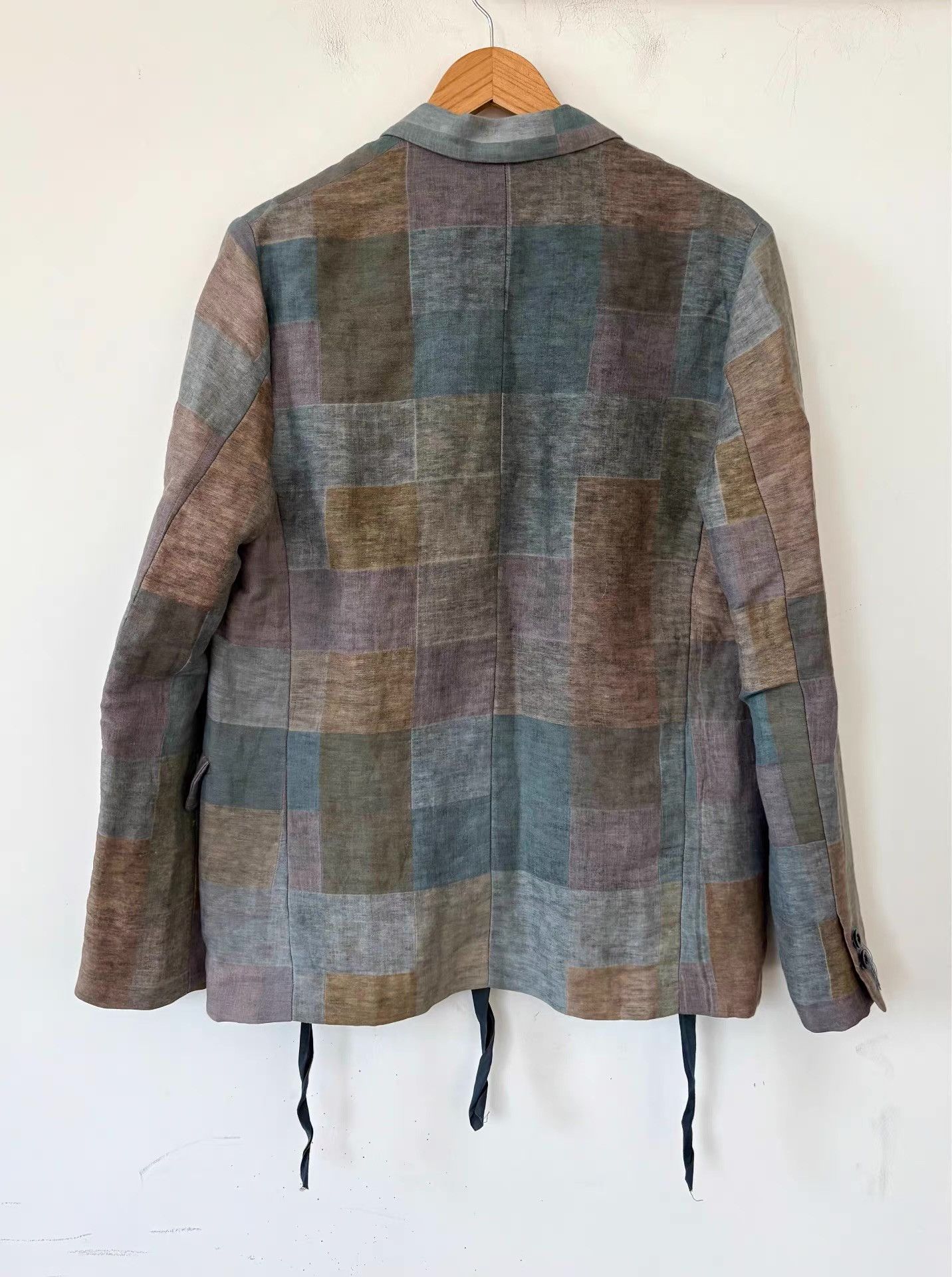 Archivio J.M. Ribot Archivio J.M.Ribot Men's Plaid Blazer Ｑ21 Size 46R - 2 Thumbnail
