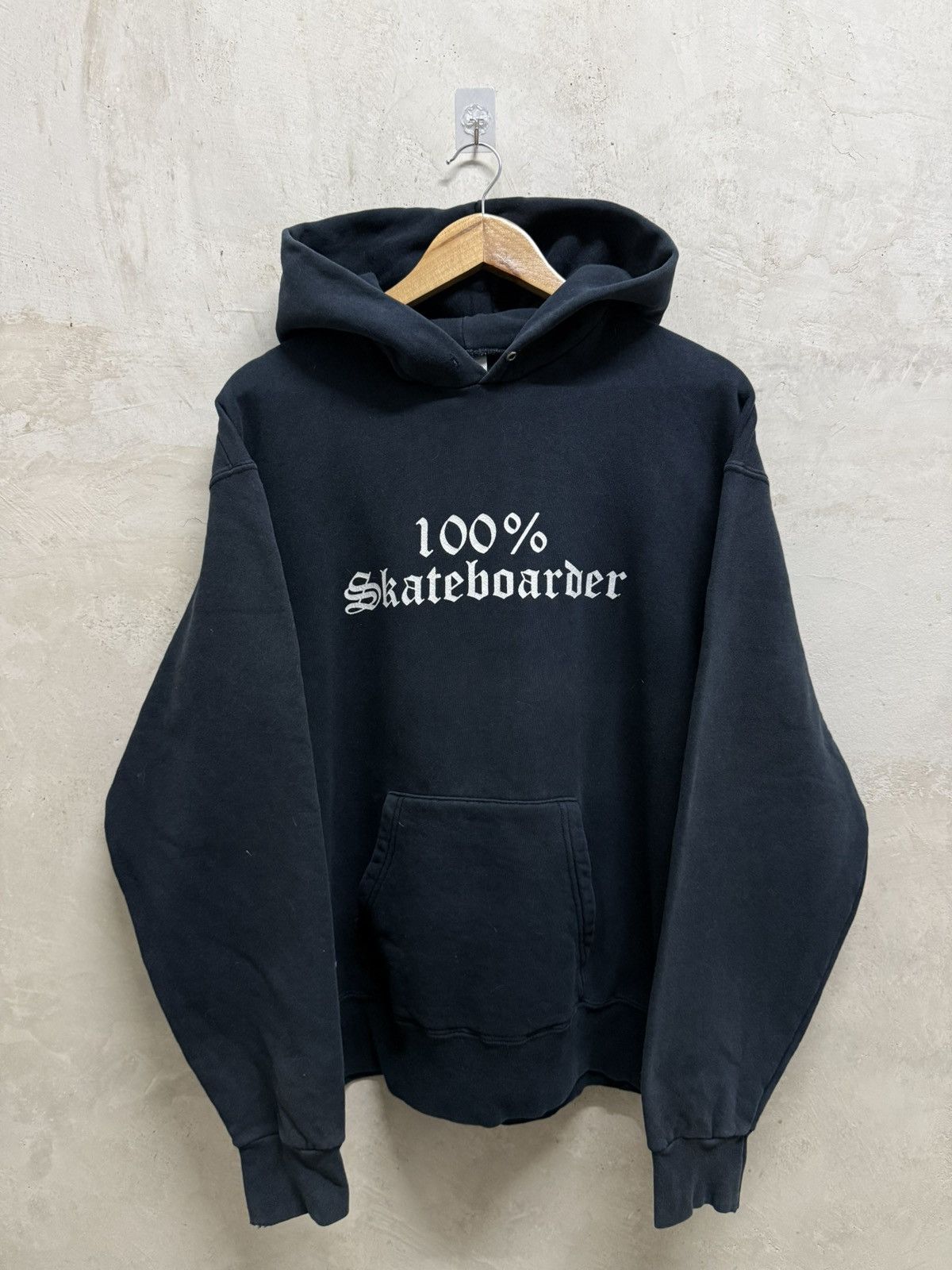 Fruit Of The Loom Vintage 90s 100% Skateboarder Pull Over Hoodie Size US L / EU 52-54 / 3 - 1 Thumbnail