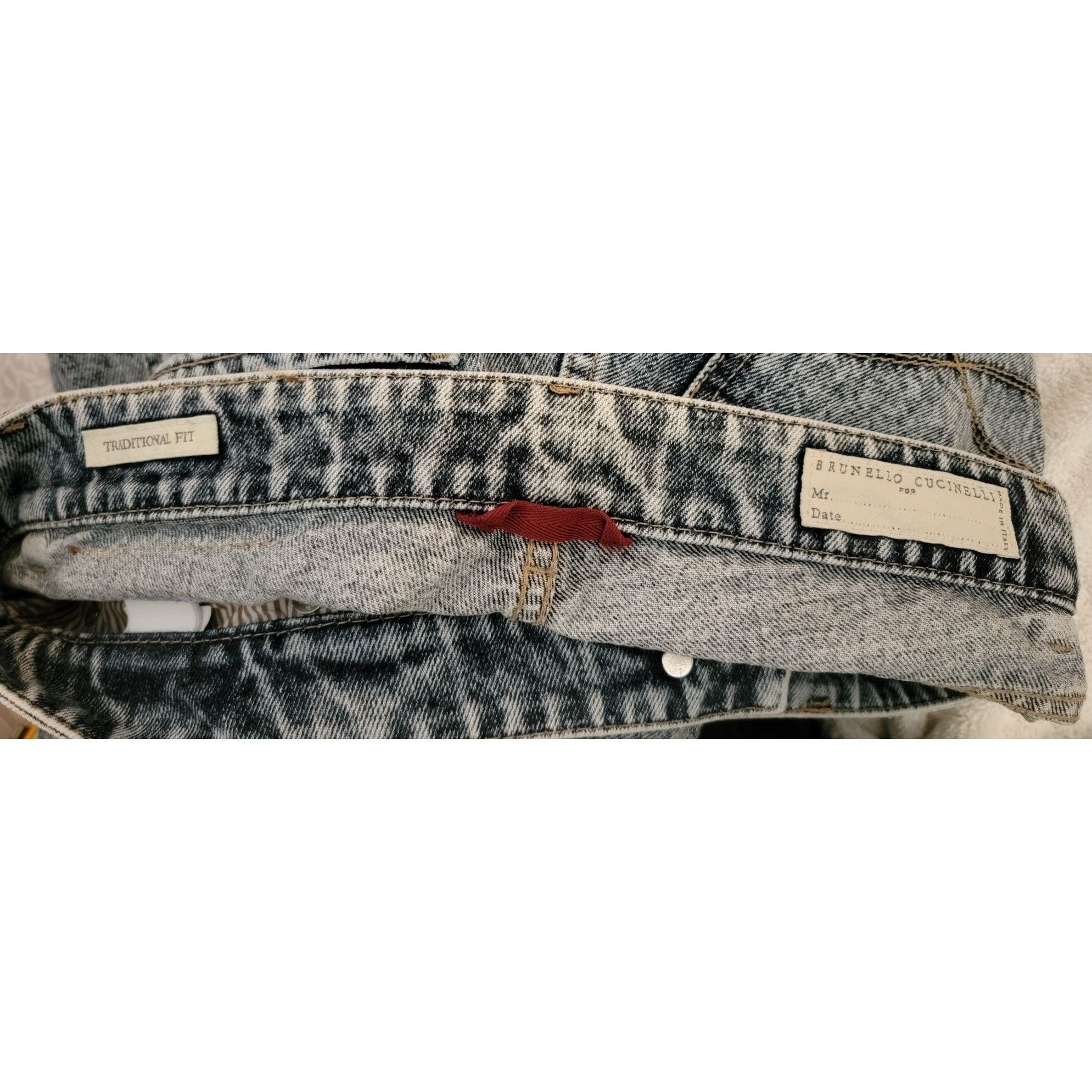 Brunello Cucinelli Brunello Cucinelli Men’s Acid Wash Jeans - Size IT 46 (US 32 Size US 32 / EU 48 - 6 Thumbnail