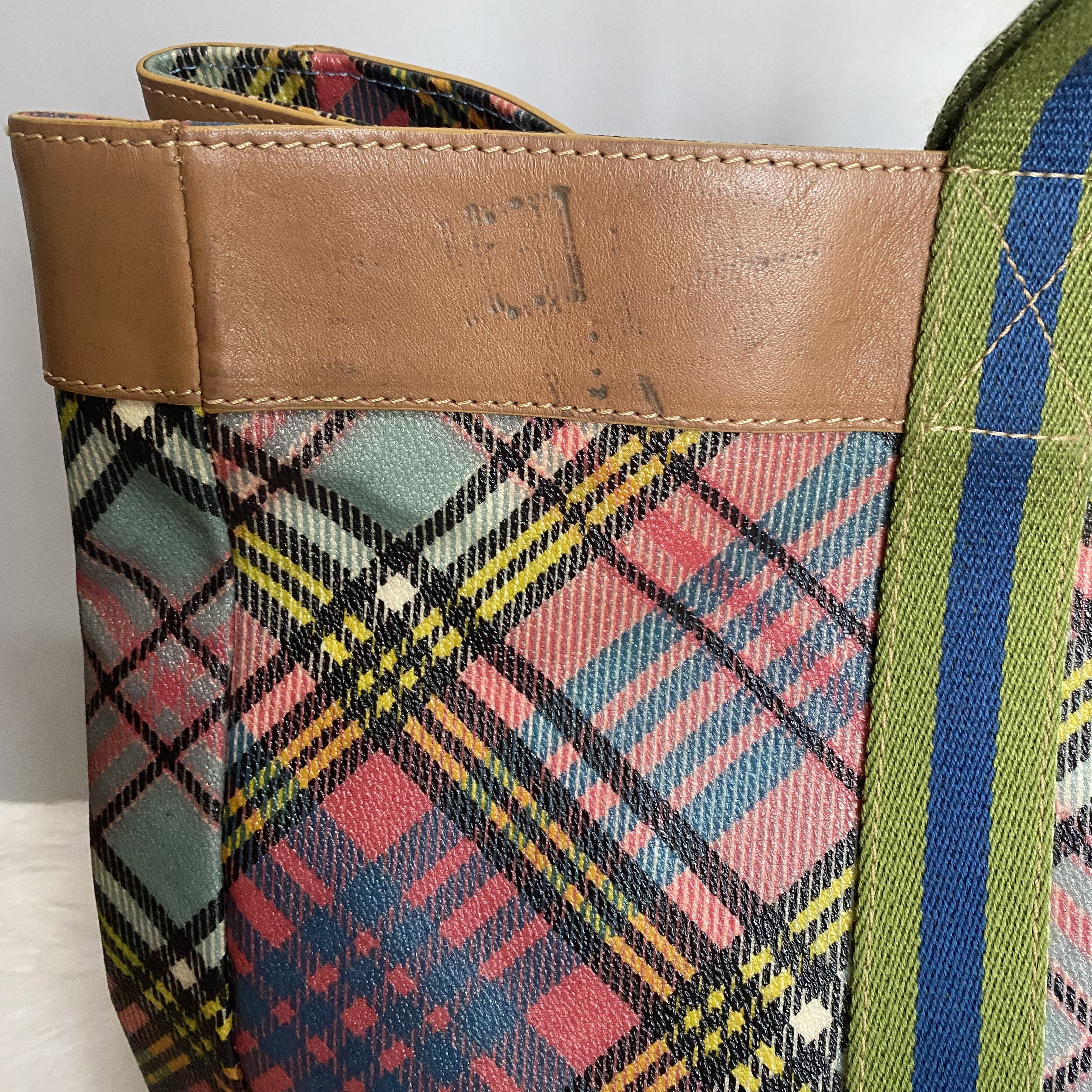 Vivienne Westwood Vintage Check Leather Luggage Tote Bag Size ONE SIZE - 9 Thumbnail