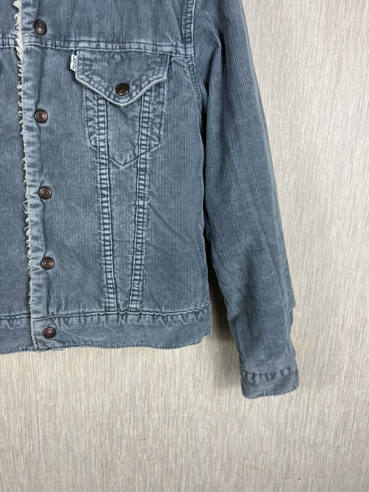 Levi's Vintage 90s Levi’s sherpa corduroy trucker jacket bear retro Size S / US 4 / IT 40 - 5 Thumbnail