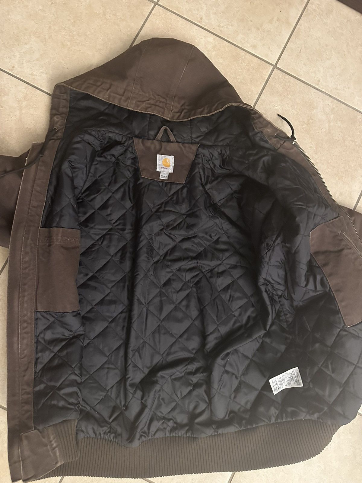 Carhartt Carhartt Quilted-Lined Active Jacket (Dark Brown) Size US XL / EU 56 / 4 - 4 Thumbnail