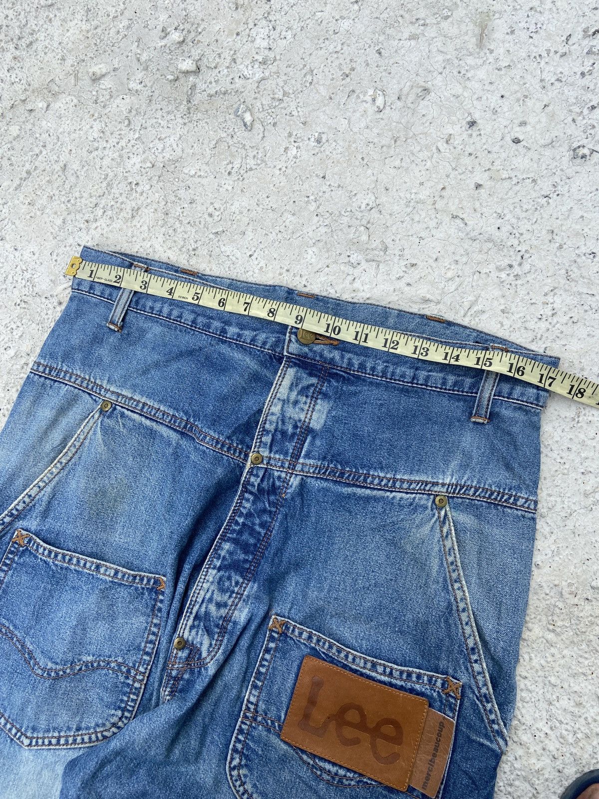 Japanese Brand × Lee × mercibeaucoup Crazy Design Lee X Mercibeaucoup Denim Size US 34 / EU 50 - 6 Thumbnail