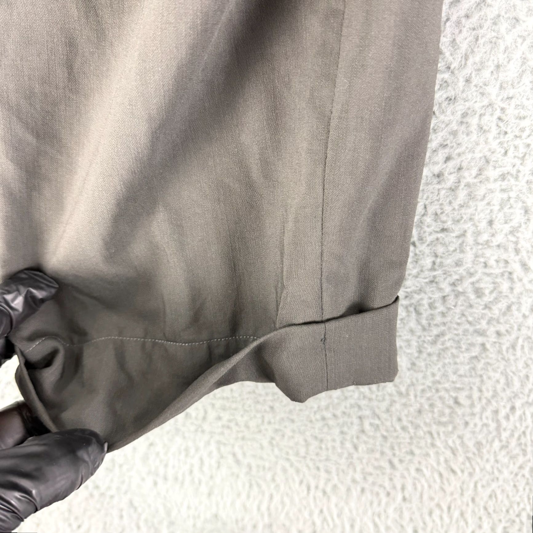 Vintage Chiavari Zignone Dress Pants Mens Size 38 Green Pleated 100% Wool Made in Italy Size US 38 / EU 54 - 5 Thumbnail