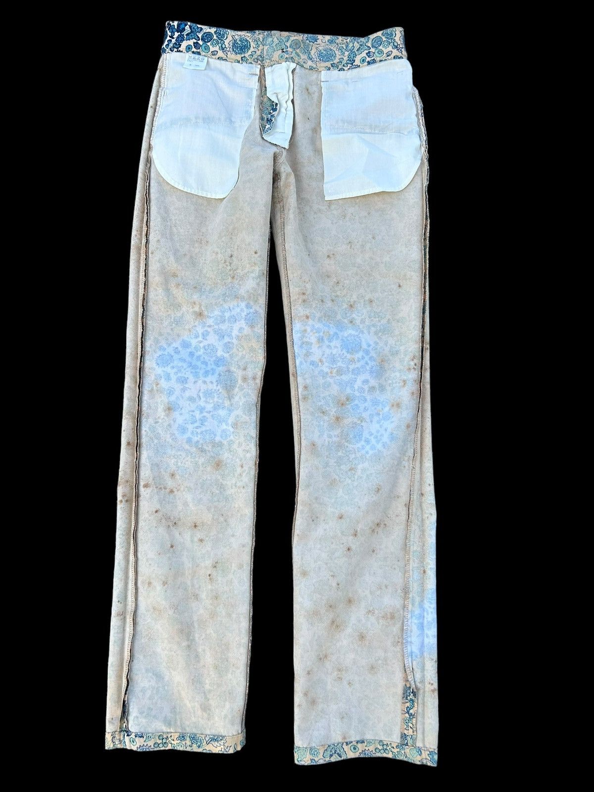 Issey Miyake × Japanese Brand × Kapital Issey Miyake Floral Tattoo Uneven dyed Pants ☠️🎌 Size US 28 / EU 44 - 19 Thumbnail