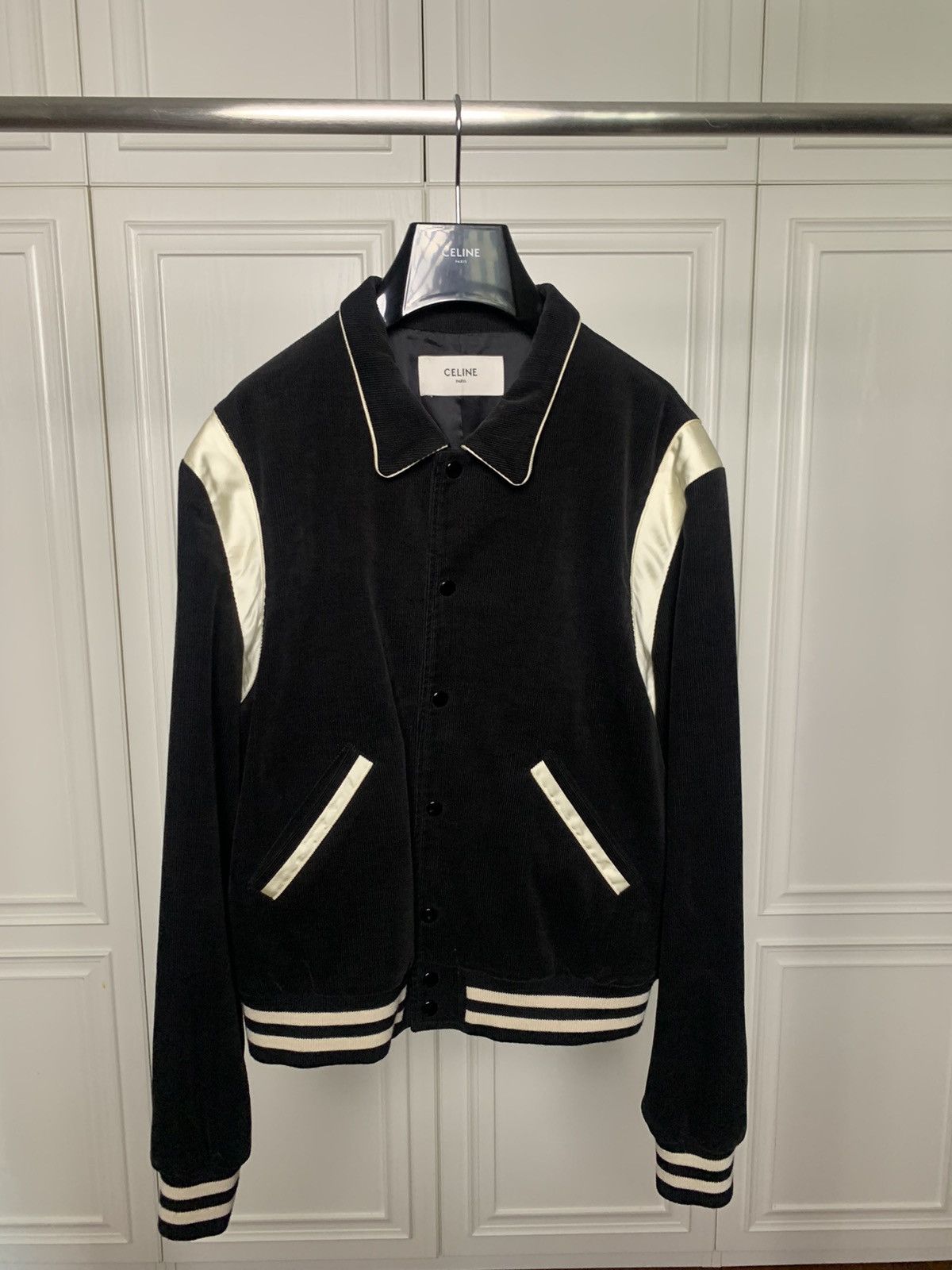 Celine Celine 2024FW Black Corduroy teddy jacket Size US L / EU 52-54 / 3 - 1 Thumbnail
