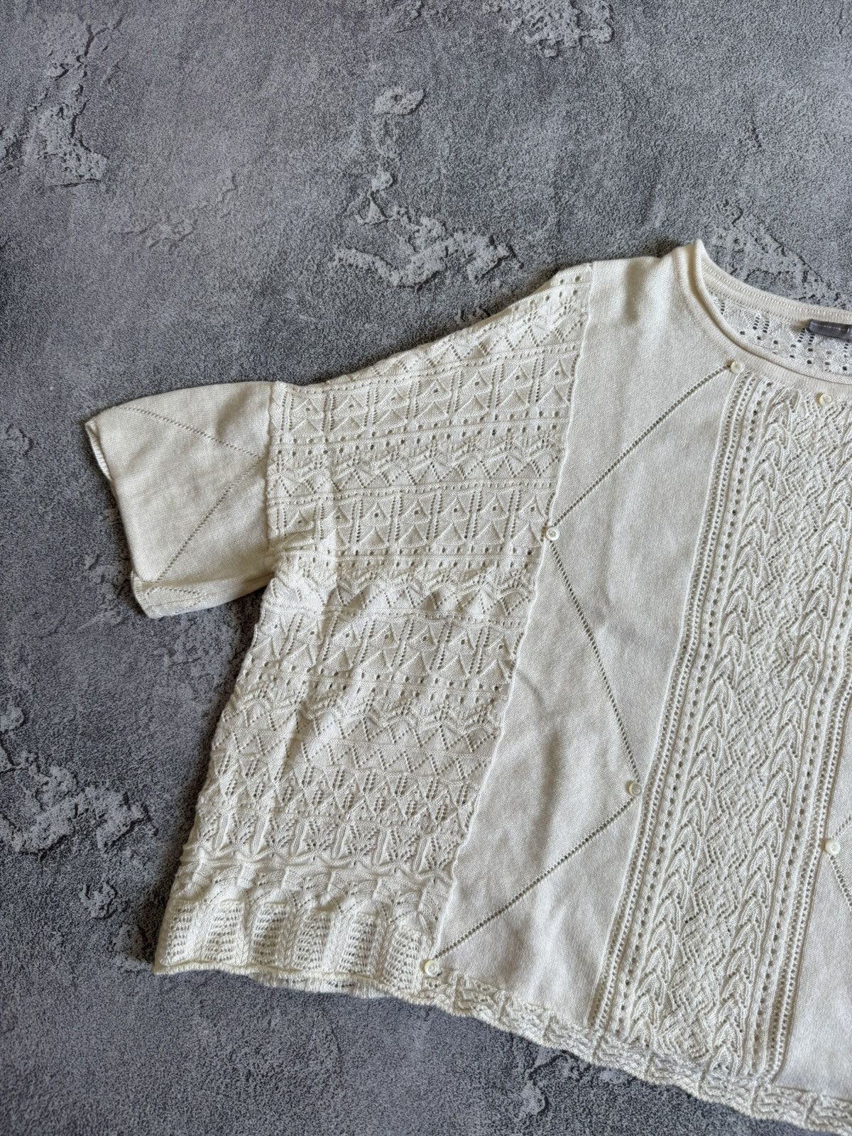 Designer High Use oversized relaxed sweater jumper pullover cape knit Size ONE SIZE - 7 Thumbnail