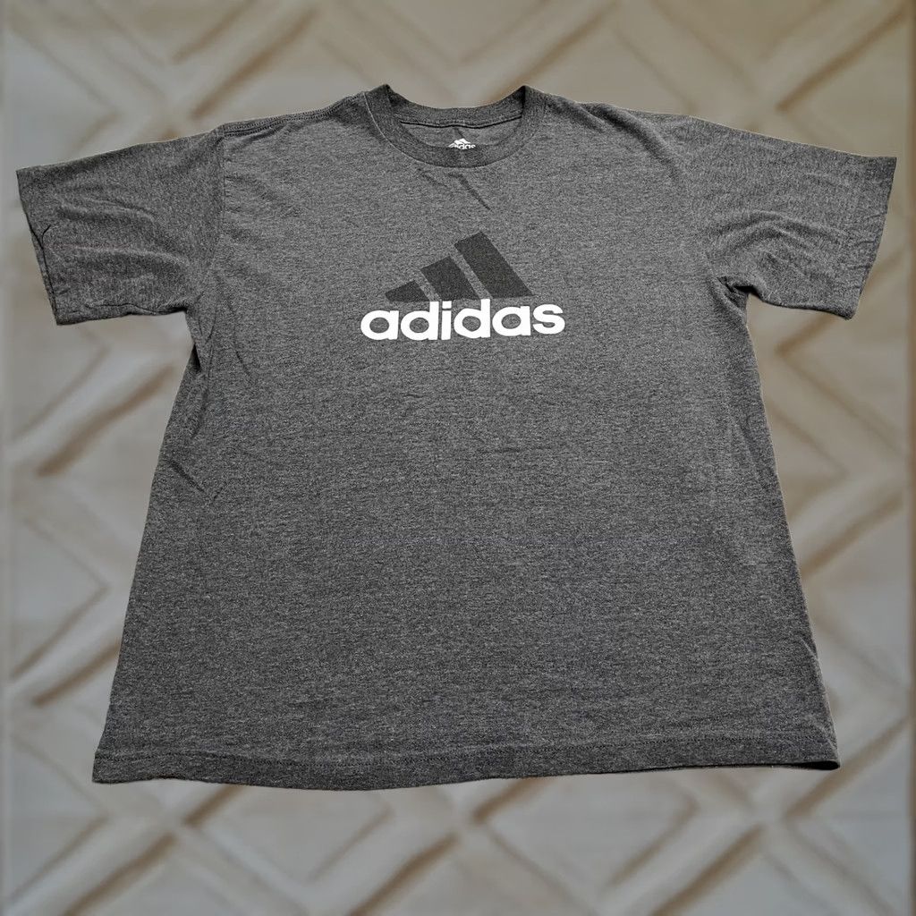 Adidas Adidas Graphic T-Shirt Mens Medium Dark Gray Crew Neck Short Sleeve Casual Tee Size US M / EU 48-50 / 2 - 1 Thumbnail