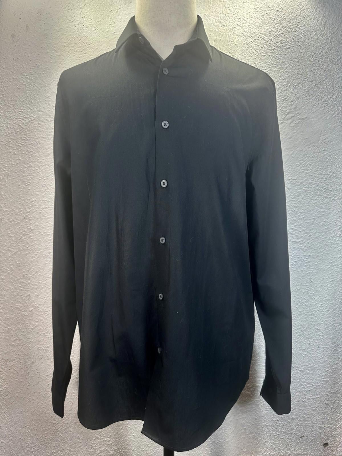 Asos Asos Design 100% Cotton Black Button Down Shirt Mens XL Size US XL / EU 56 / 4 - 1 Thumbnail