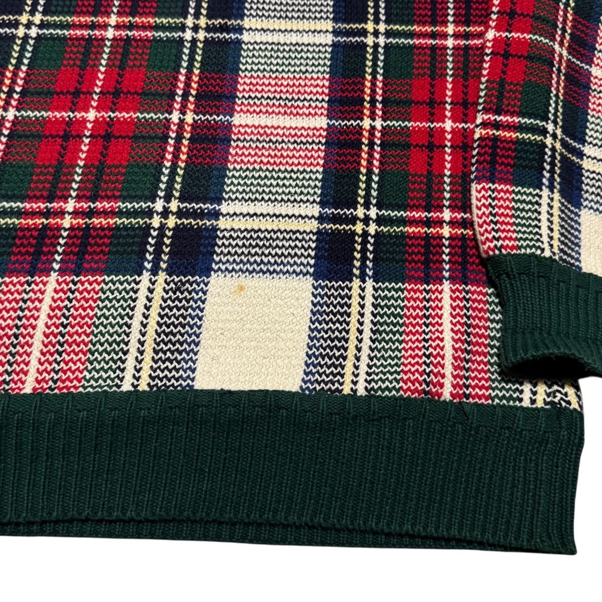 Gant Vintage 90s Gant Plaid Crewneck Sweater Men's Large FLAWS Size US L / EU 52-54 / 3 - 7 Thumbnail