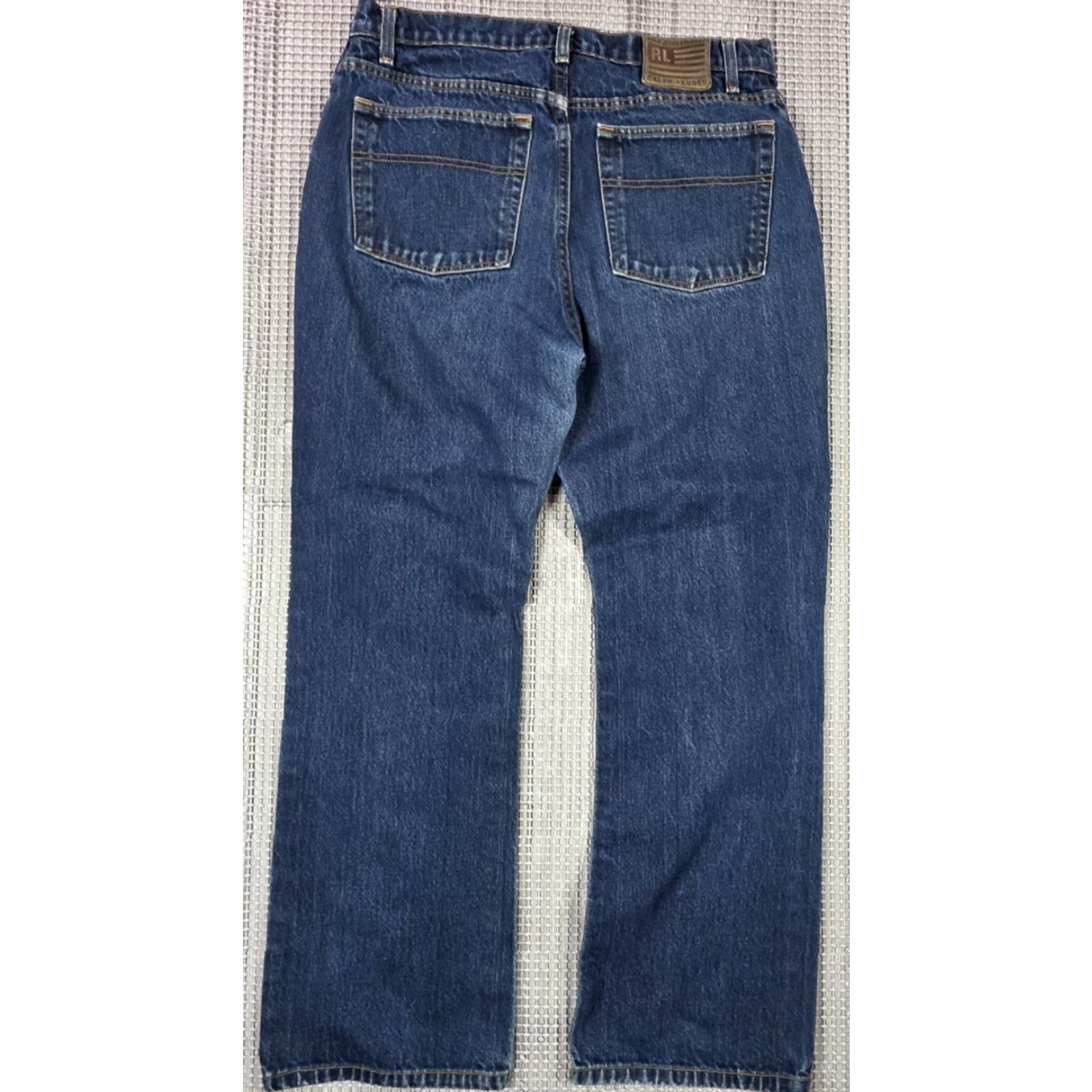 Polo Ralph Lauren VINTAGE Polo Ralph Lauren Polo Jeans Company Slim Flare Blue Jeans Womens 14x29 High Waist Slim Jeans 14 32 in Blue 90s Womens Jeans Size 36" / US 14 / IT 50 - 6 Thumbnail