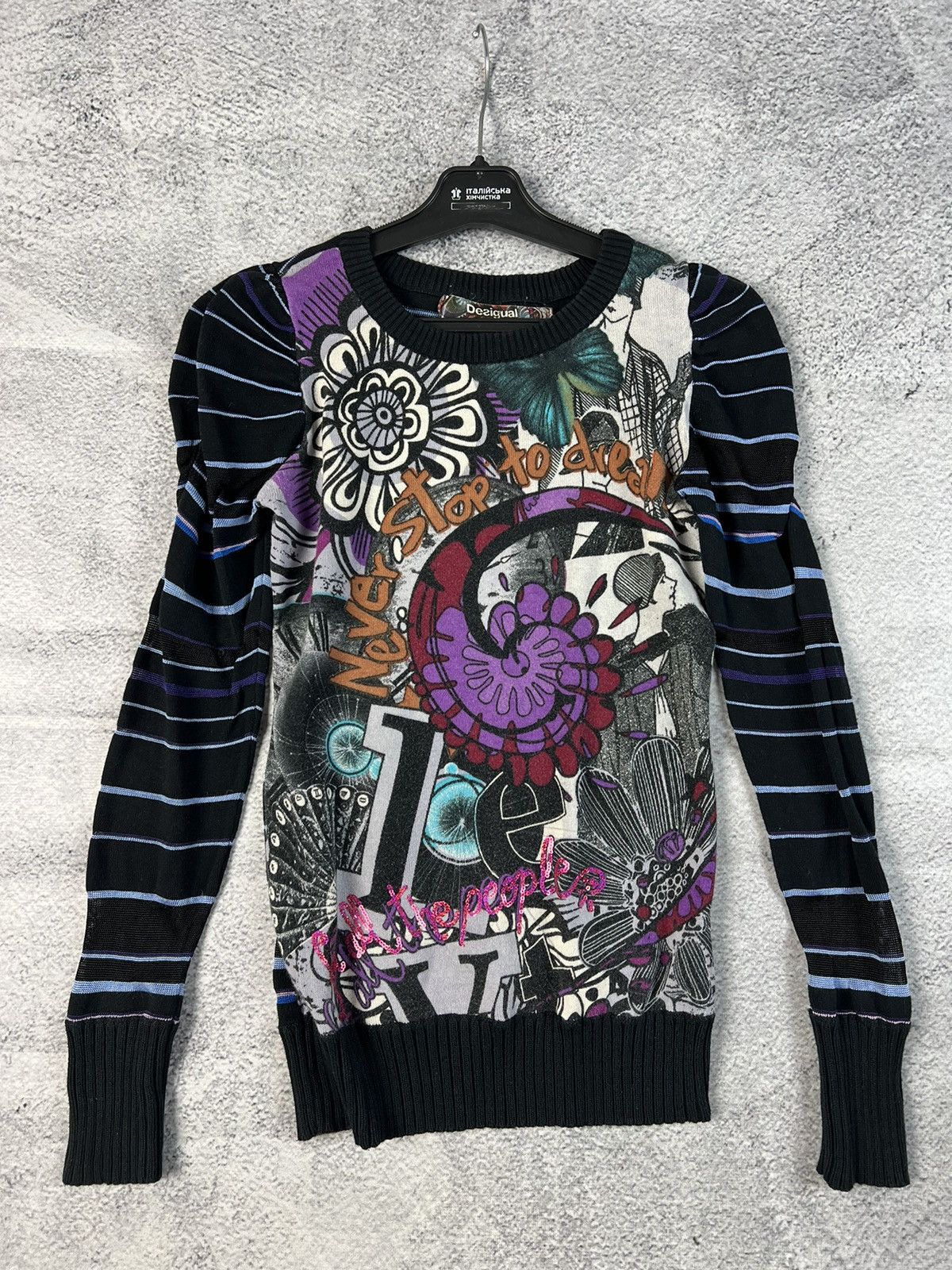 Desigual Desigual multicolour avant garde T-shirt Size S / US 4 / IT 40 - 3 Thumbnail