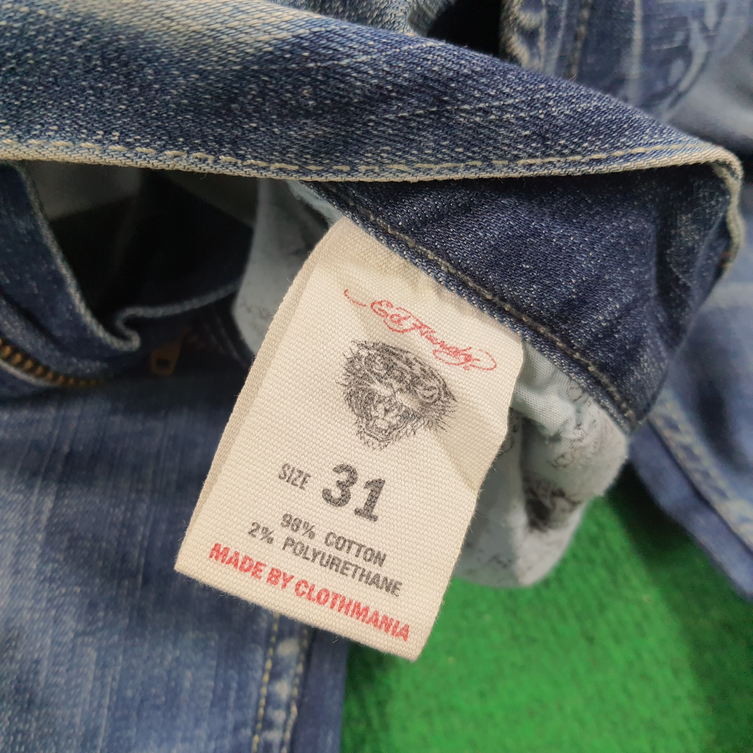 Ed Hardy Vintage Ed Hardy love Kills Slowly Embroidery Jeans Size US 31 - 9 Thumbnail