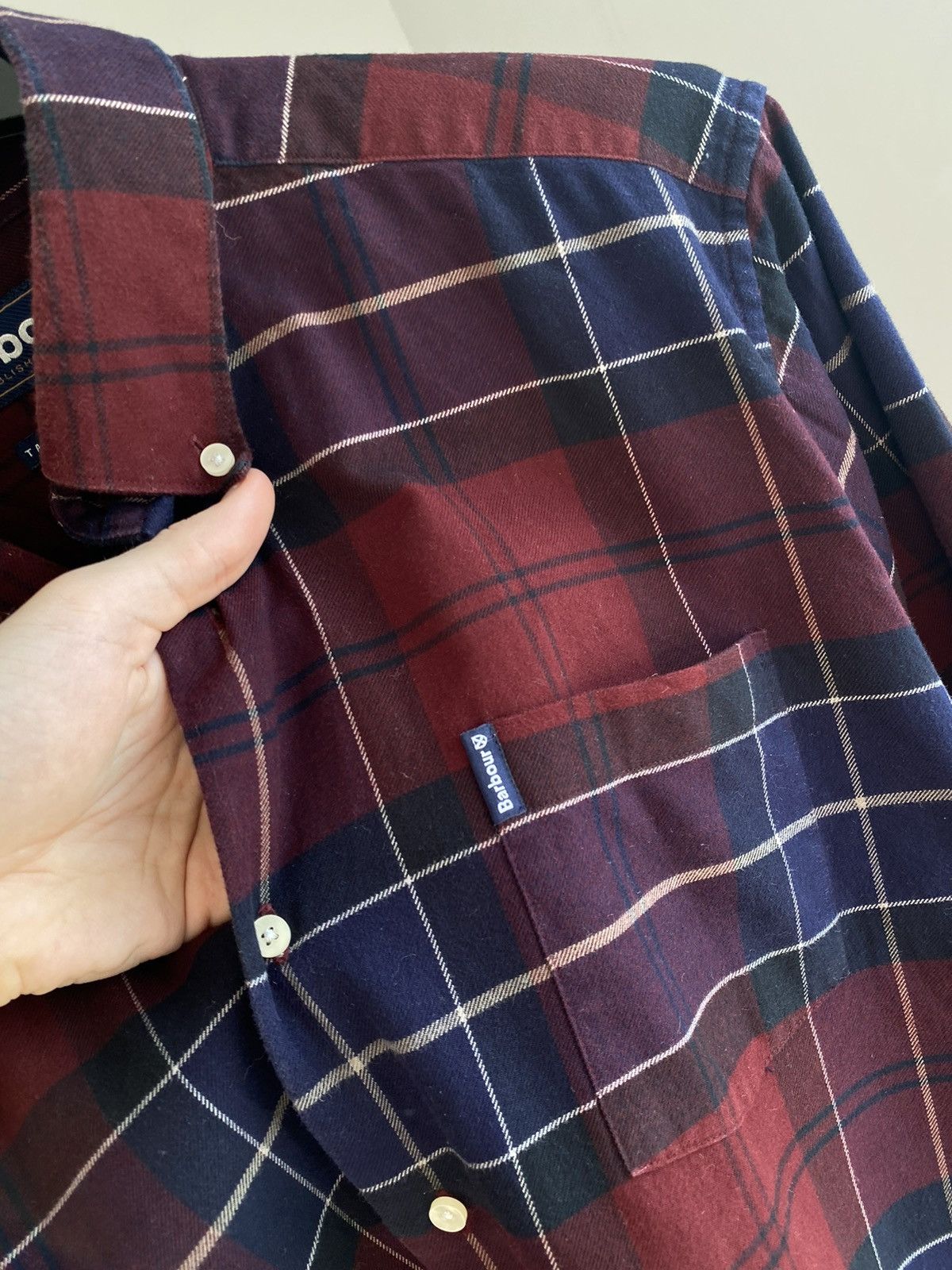 Barbour Barbour Flannel Checkered Shirt Size US L / EU 52-54 / 3 - 6 Thumbnail