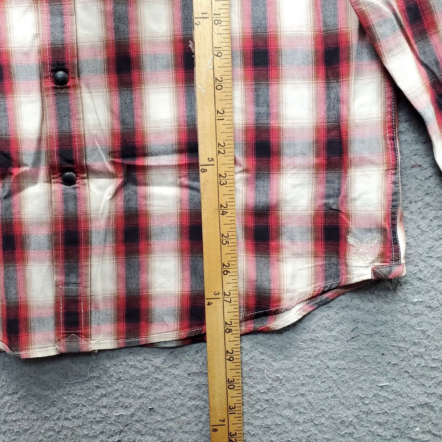 American Eagle Outfitters American Eagle Outfitters Western Shirt Mens L Multi Plaid Pearl Snap Casual Shirt Size US L / EU 52-54 / 3 - 4 Thumbnail