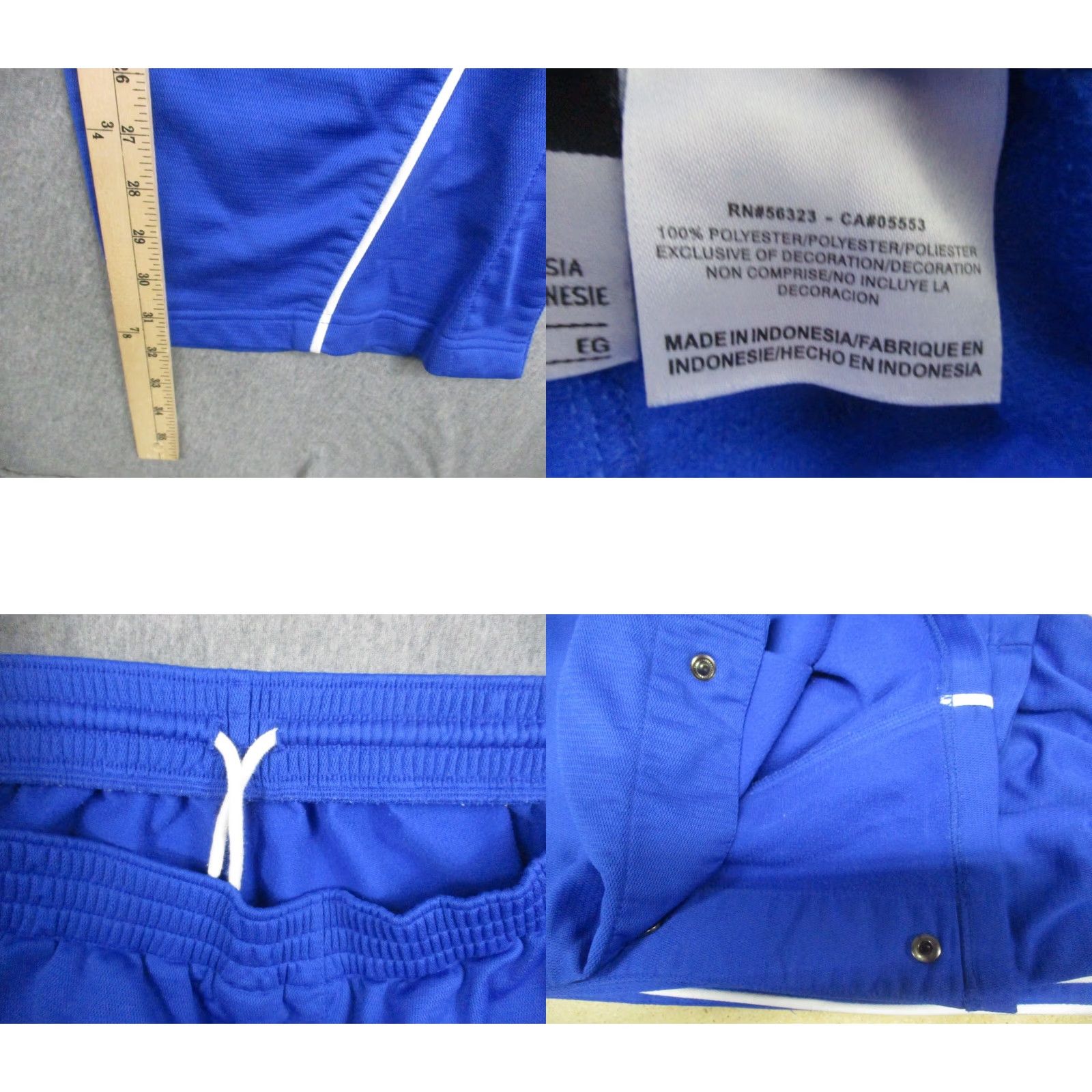 Nike Nike Basketball Pants Men XL Blue Snap Break Away 288858-493 Size US 38 / EU 54 - 8 Thumbnail