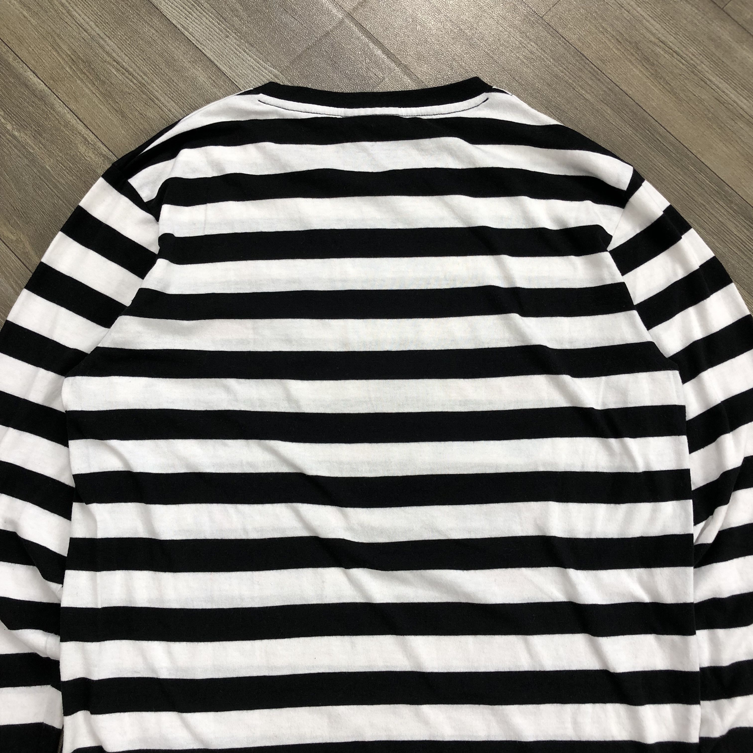 If Six Was Nine 2000s Durante Poem Cross Lgb Punk Goa Striped LongSleeve Size US M / EU 48-50 / 2 - 15 Thumbnail