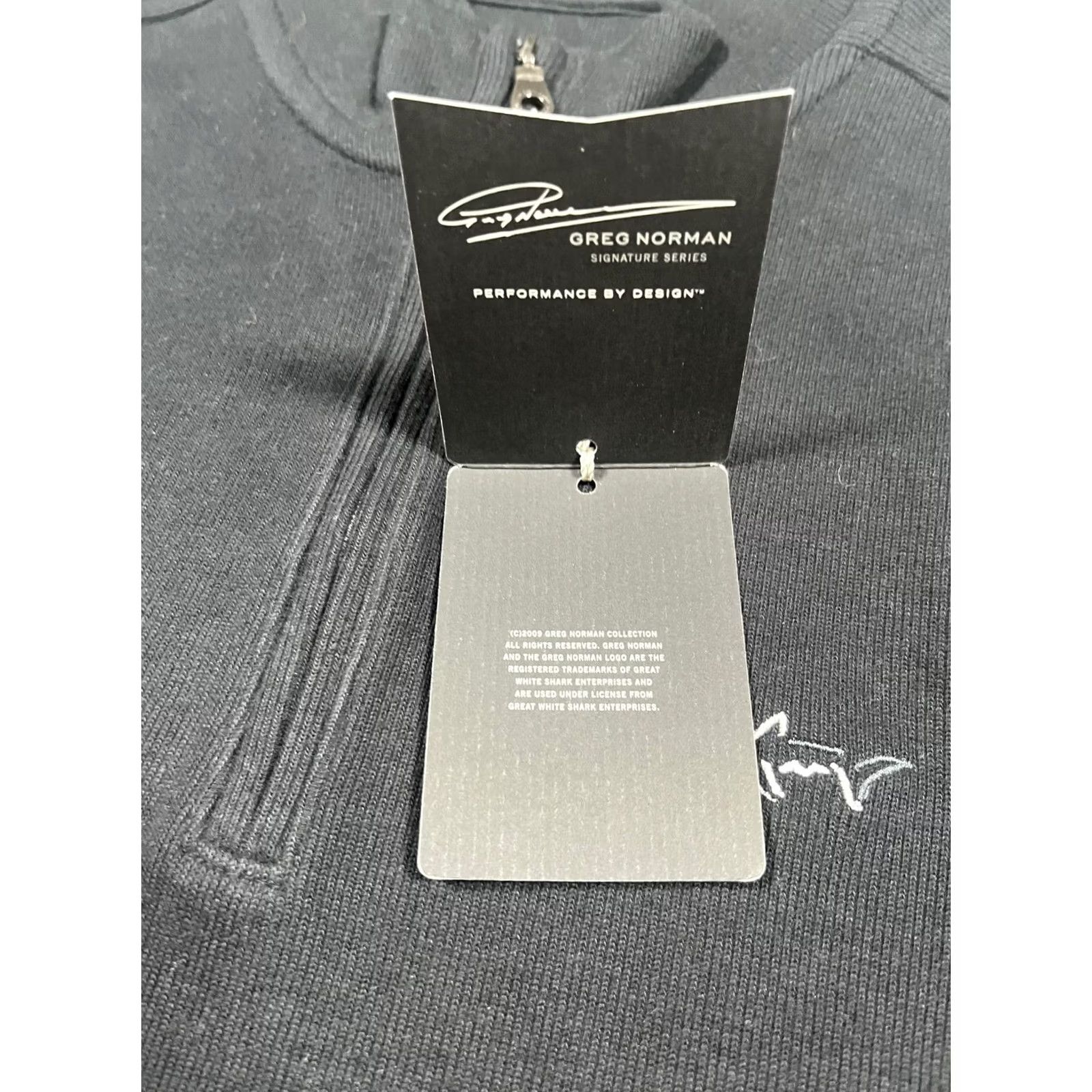 Logo 7 Greg Norman Sweatshirt Mens M Black 1/4 Zip Golf Pullover Shark Logo Knit Size US M / EU 48-50 / 2 - 5 Thumbnail