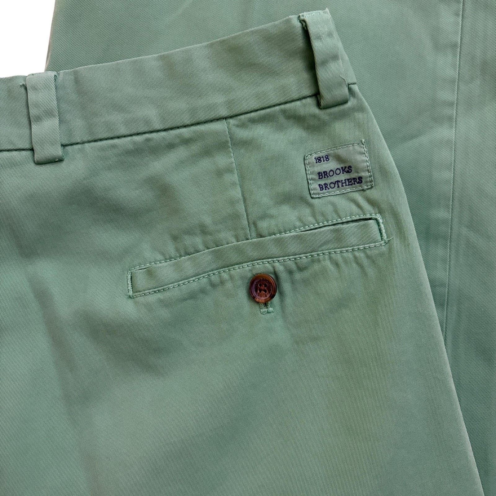 Brooks Brothers Brooks Brothers Chino Pants Mens 33x32 Clark Fit Green Size US 33 - 7 Thumbnail