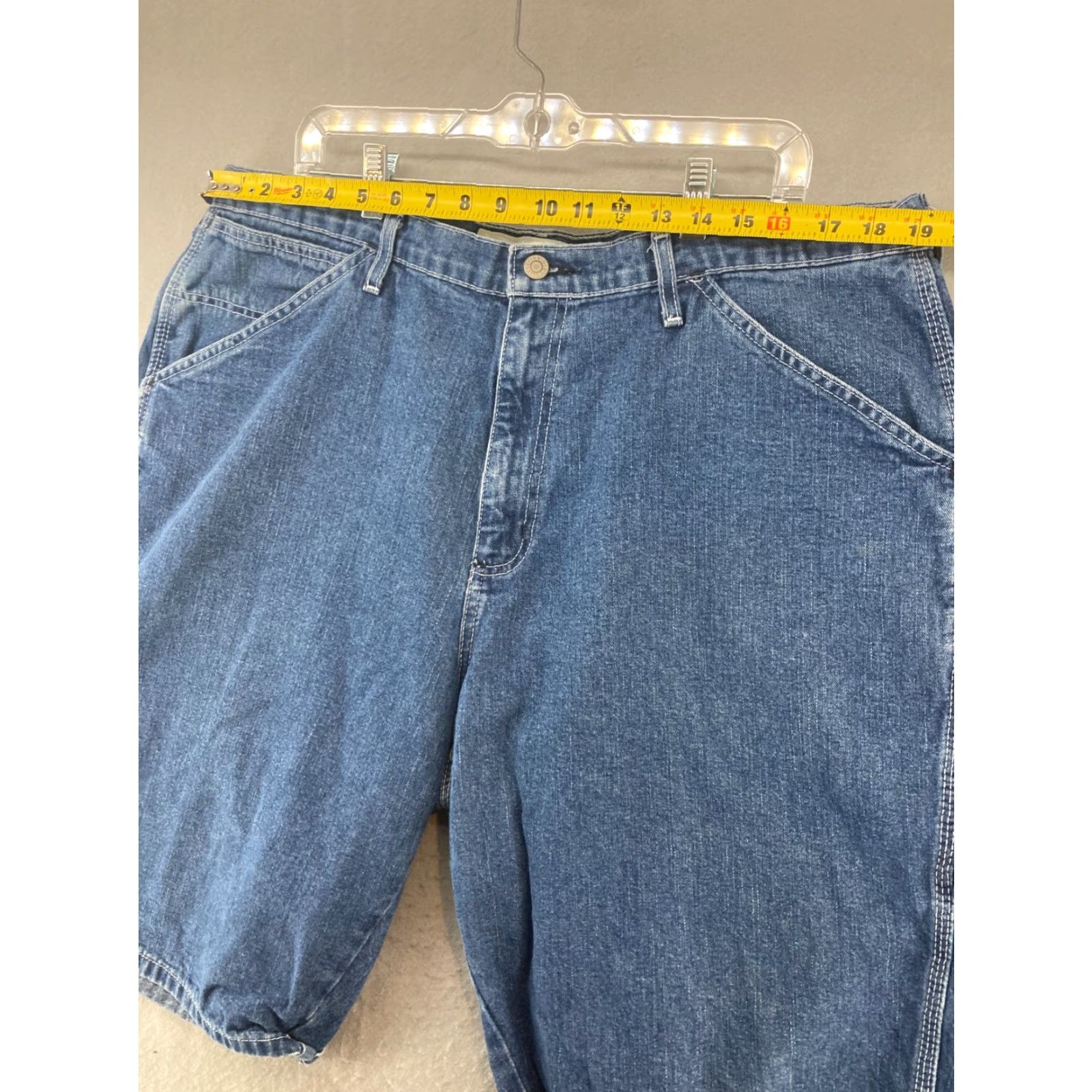 Vintage OCI Old College Inn Mens Shorts 38 Blue Carpenter Denim 90s Vintage 90s Size US 38 / EU 54 - 2 Thumbnail