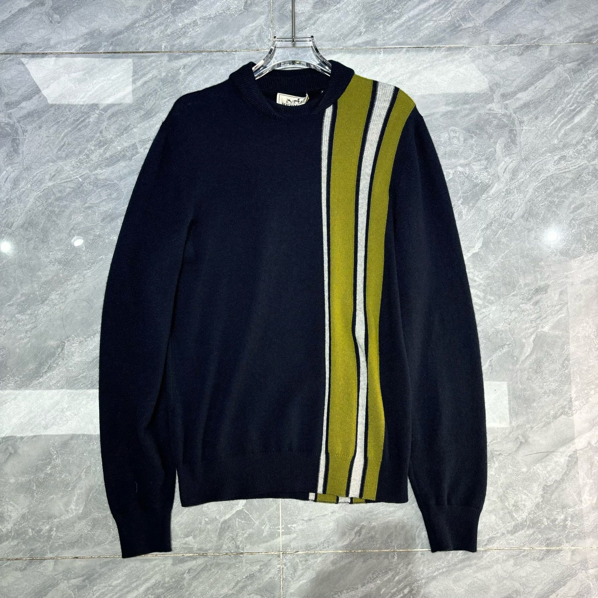 Hermes Hermès Cashmere Striped Crew Neck Sweater Size US S / EU 44-46 / 1 - 1 Thumbnail