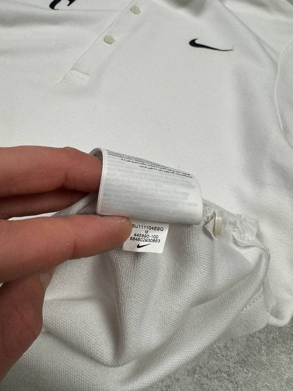 Nike Nike Roger Federer White Polo Embroidered Logo Size M Size US M / EU 48-50 / 2 - 13 Thumbnail
