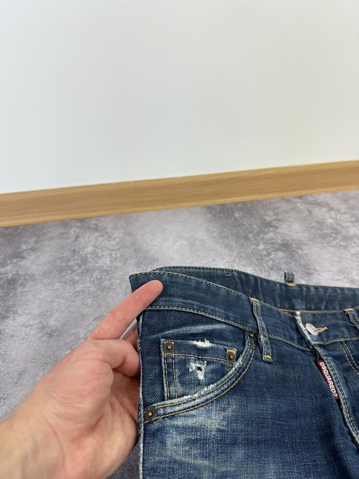 Dsquared2 Dsquared2 Avant Garde Distressed Designer Rare Opium Jeans Size US 32 / EU 48 - 17 Thumbnail