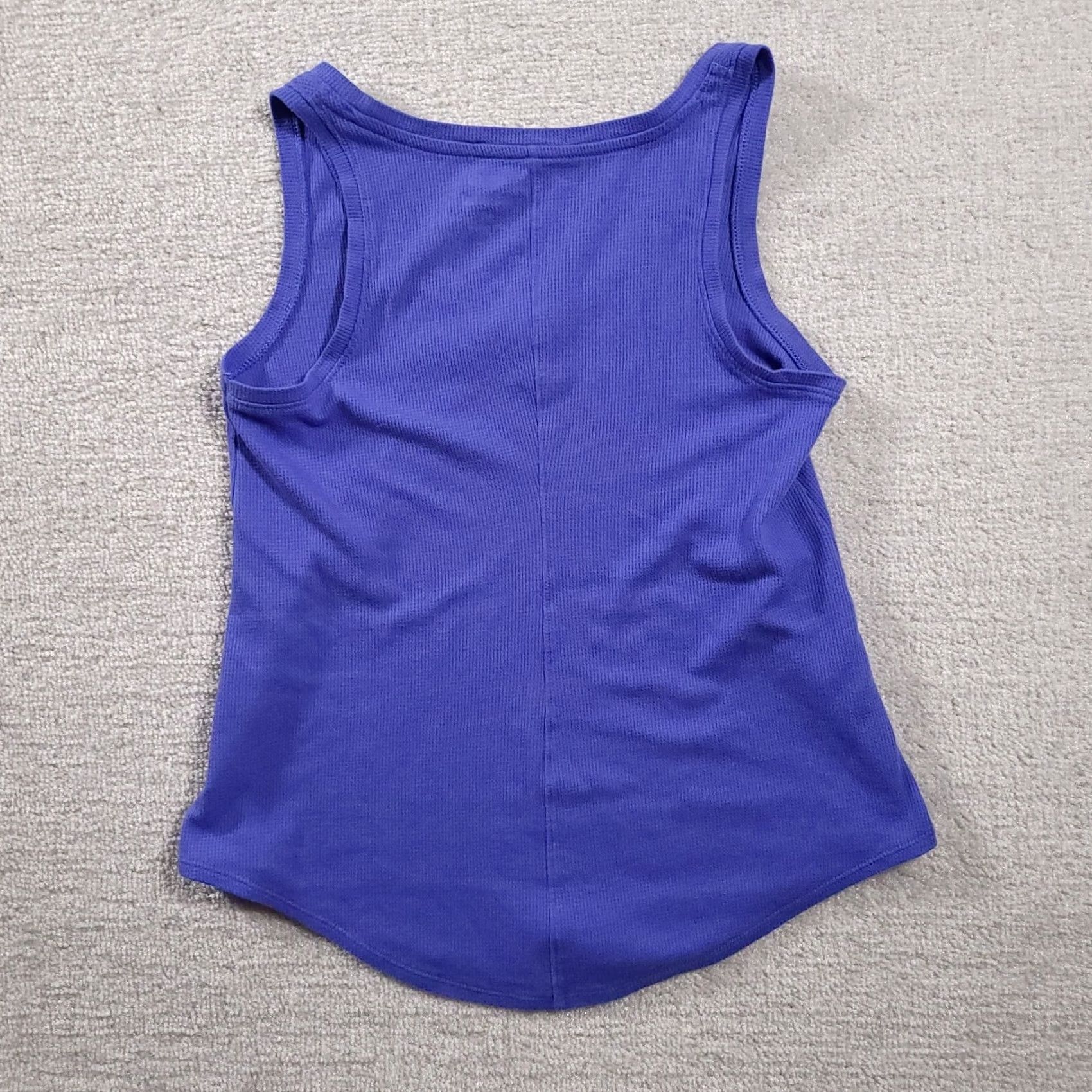 Old Navy VINTAGE Old Navy Tank Top Women's S Small Blue White Scoopneck I'm Too Cold For This Tee Shirt Size S / US 4 / IT 40 - 7 Thumbnail