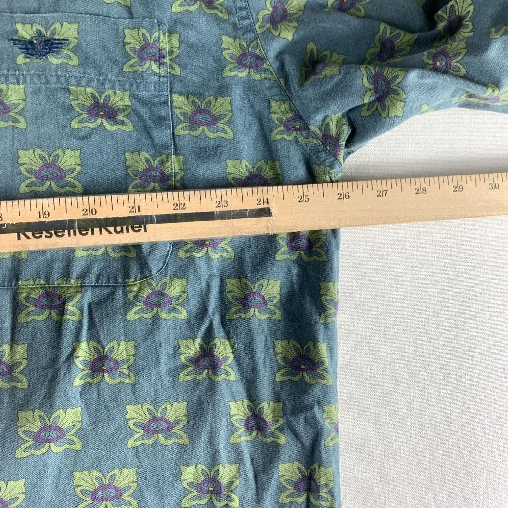 Dockers VINTAGE DOCKERS SHIRT MENS XL BLUE FLORAL COTTON BUTTON UP LONG SLEEVE Y2K Size US XL / EU 56 / 4 - 5 Thumbnail