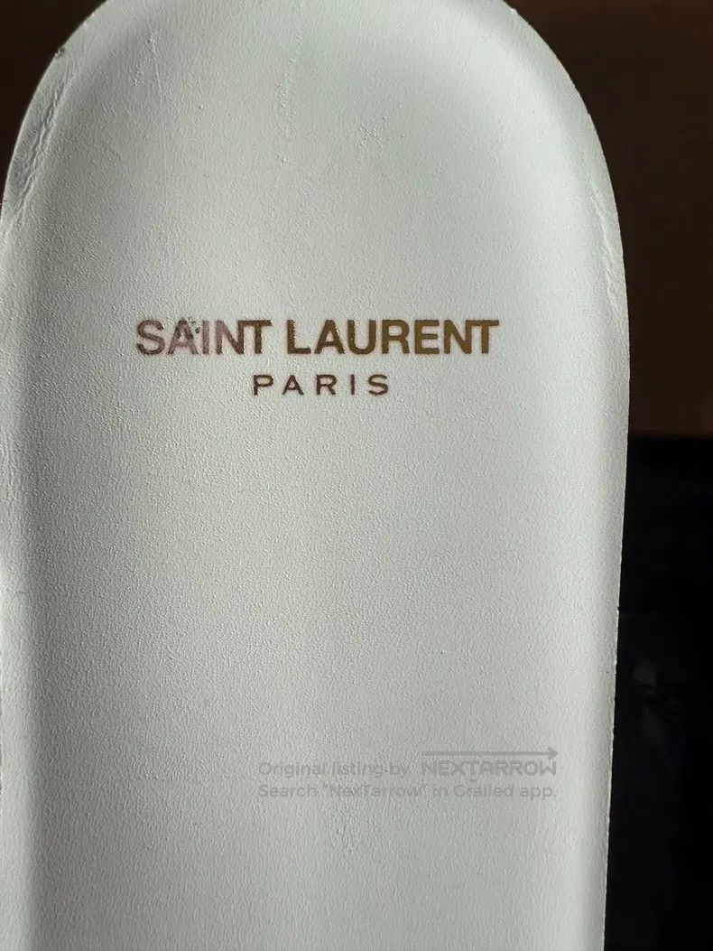 Saint Laurent Paris Saint Laurent Paris Leather White Shoes with Letter Graffi Size US 7 / EU 40 - 4 Thumbnail