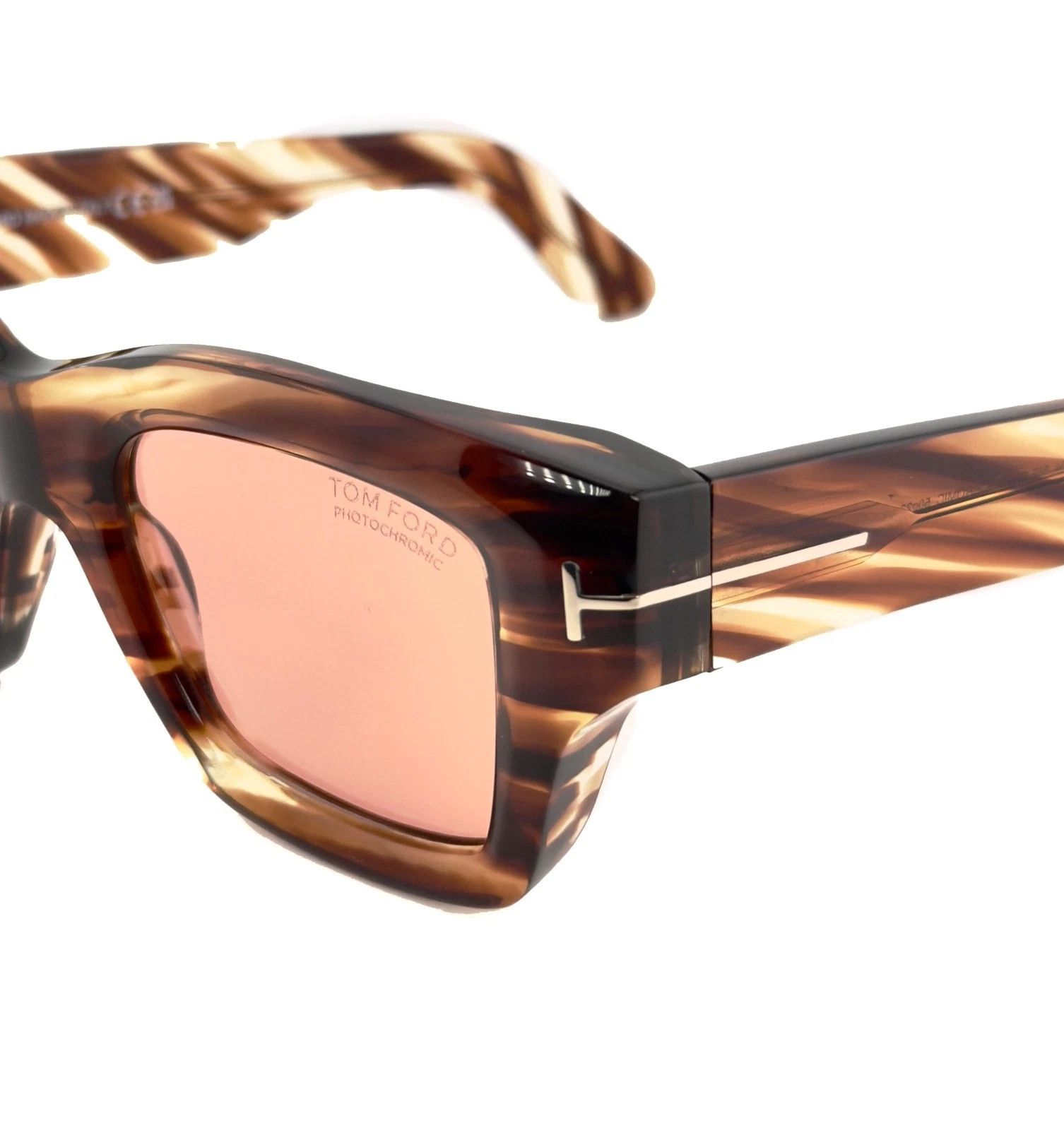 Tom Ford TOM FORD ILIAS TF1154 55E Rose Brown FT1154 Sunglass 1154 Size ONE SIZE - 6 Thumbnail
