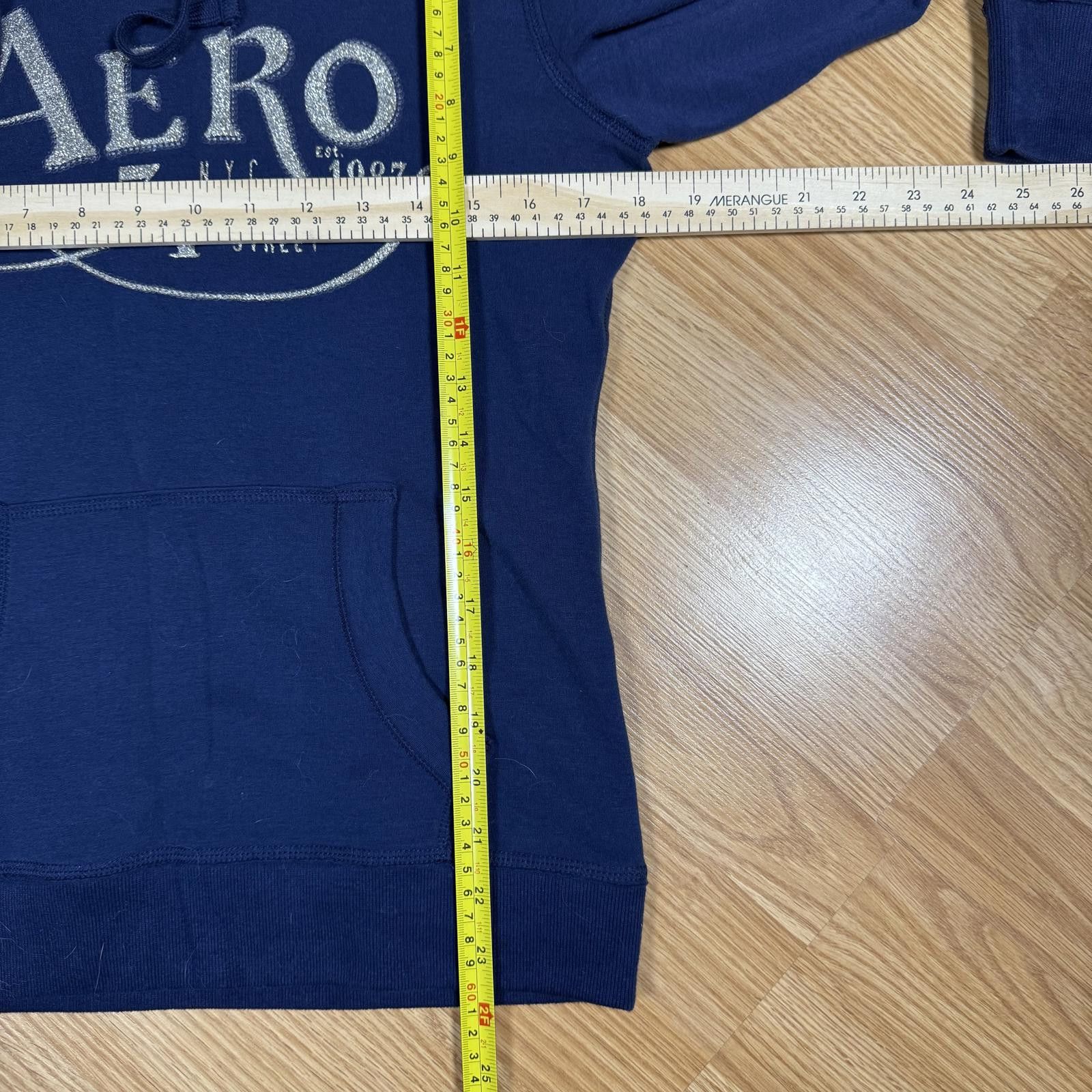 Aeropostale Aeropostale Navy Graphic Hoodie Women’s Medium Size M / US 6-8 / IT 42-44 - 3 Thumbnail