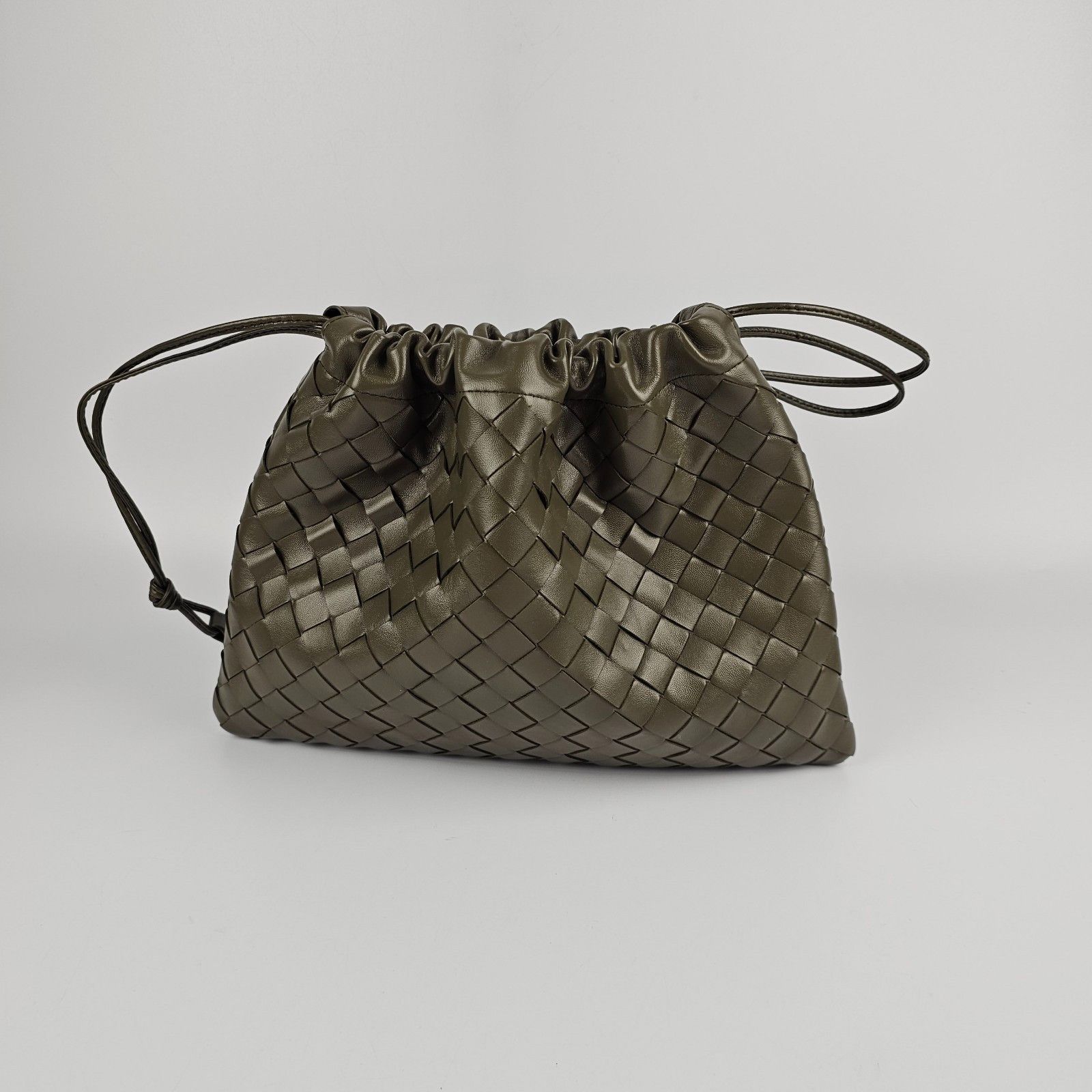 Bottega Veneta BOTTEGA VENETA Dustbag Medium $2600 Cypress Intrecciato Leat Size ONE SIZE - 4 Thumbnail