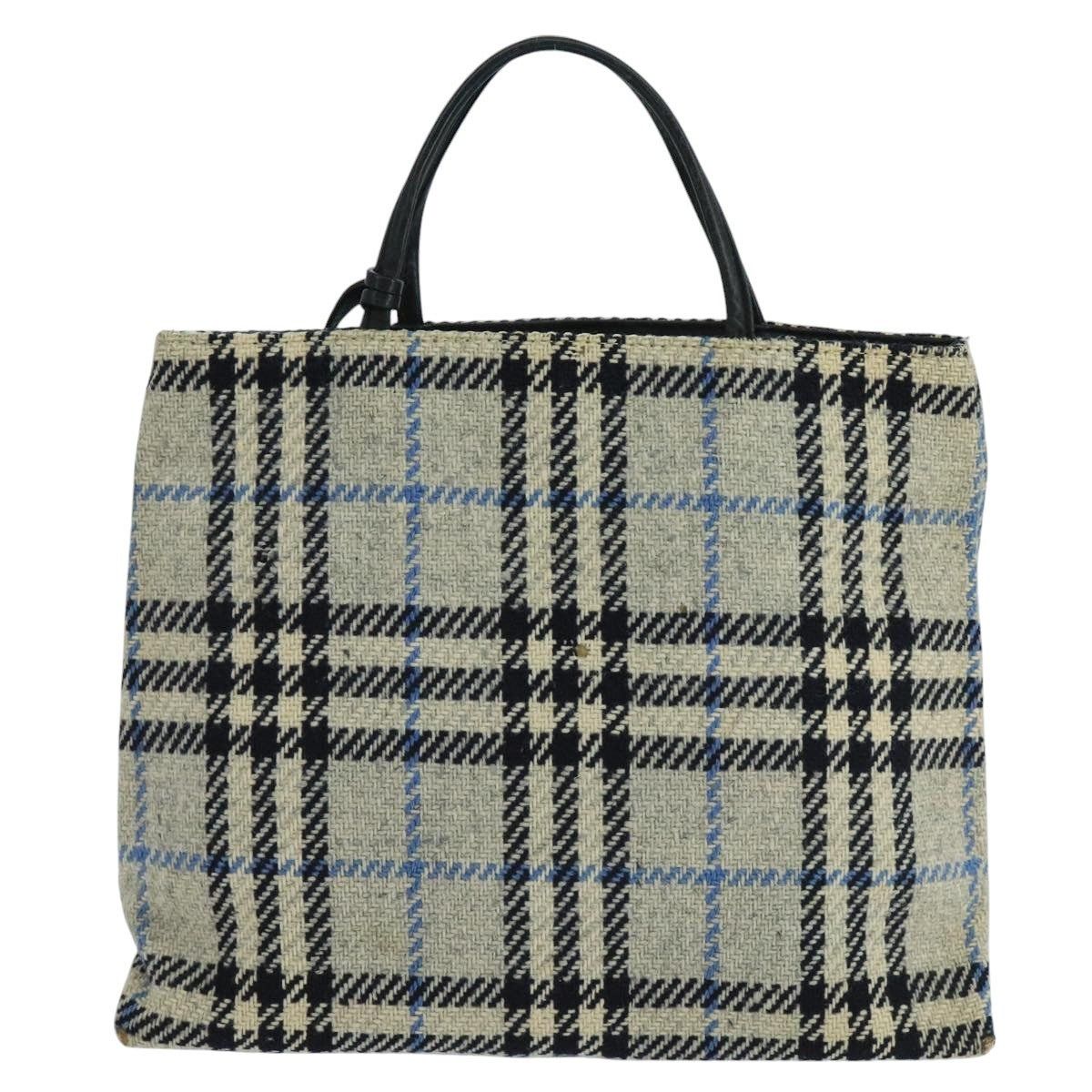 Burberry Burberry Nova Check Hand Bag Wool Gray Size ONE SIZE - 13 Thumbnail
